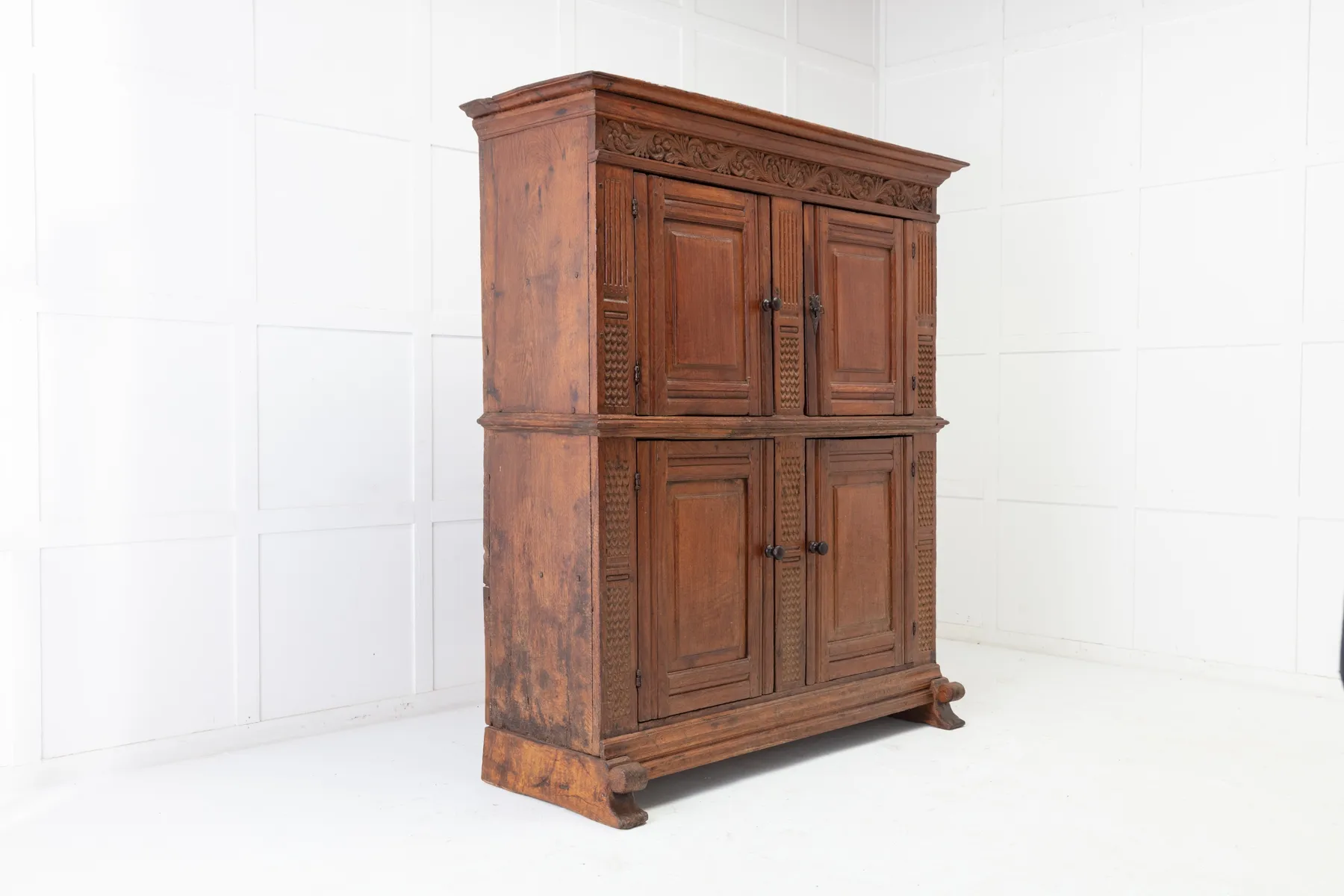 SOLD, 18th Century Flemish Oak Cabinet
