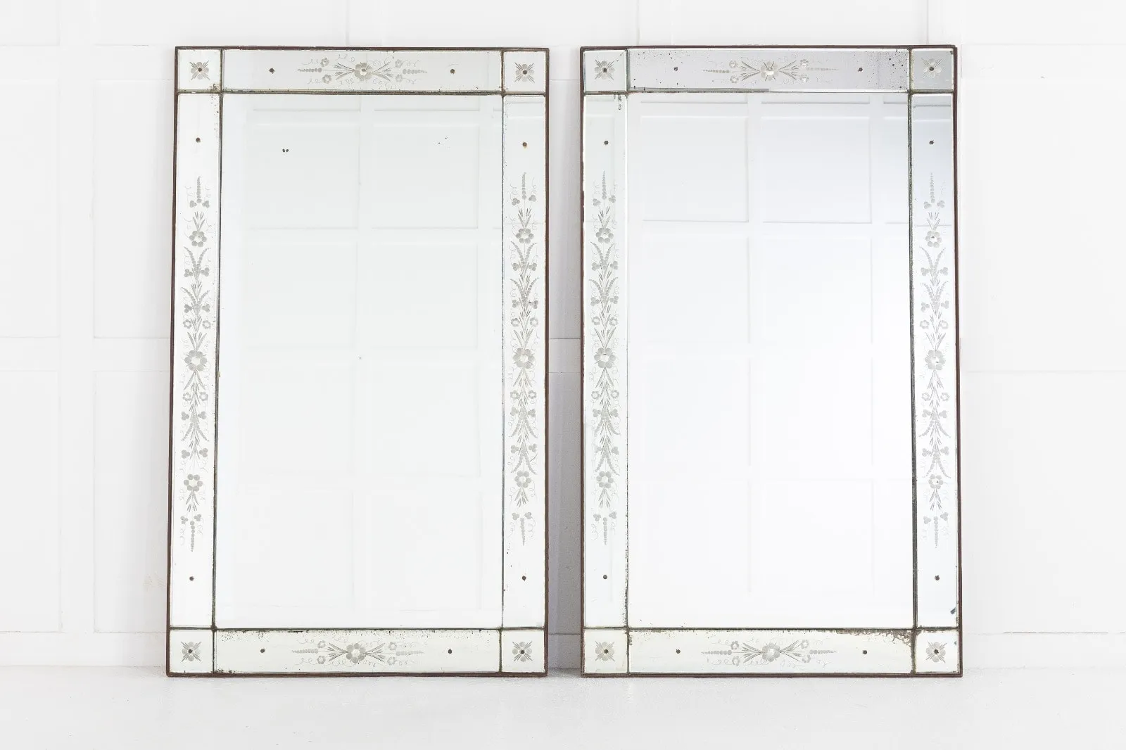SOLD, Pair of 19th Century French 'Venetian' Mirrors