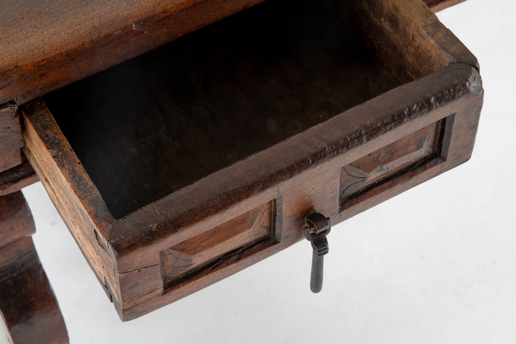SOLD, Early 18th Century Walnut Spanish Desk/Serving Table