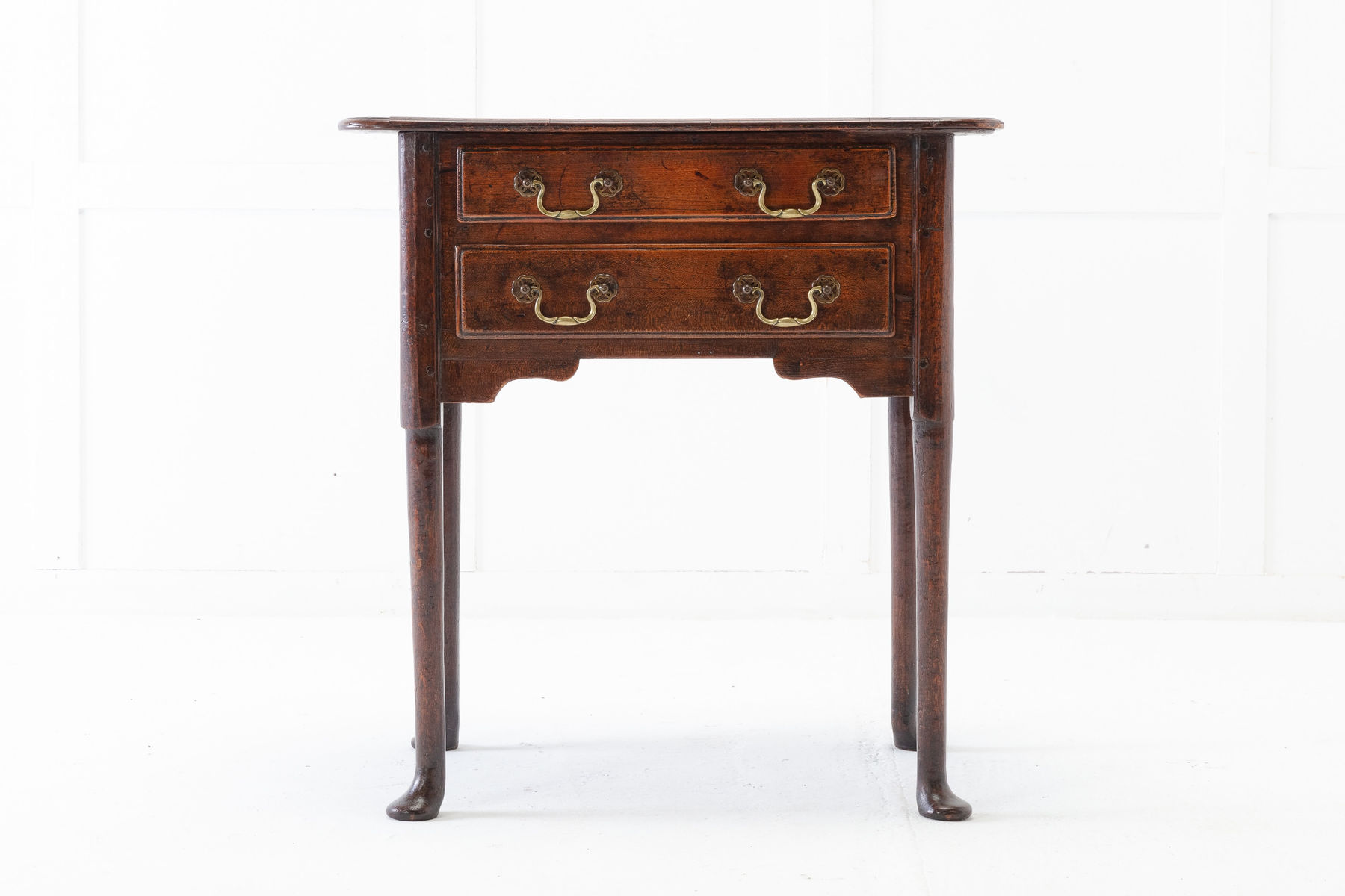 SOLD, Georgian Oak Lowboy with Two Drawers