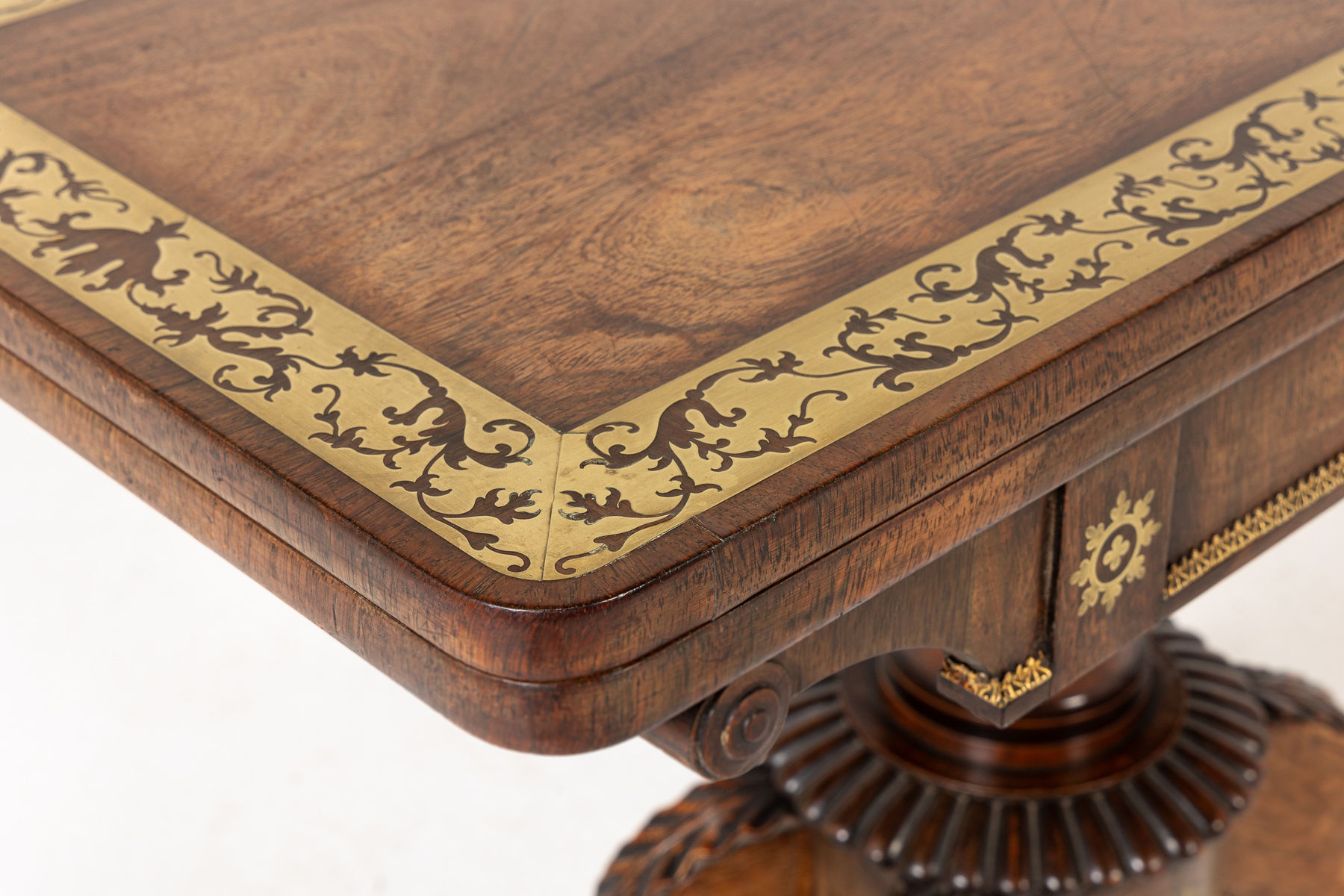 19th Century English Rosewood Card Table