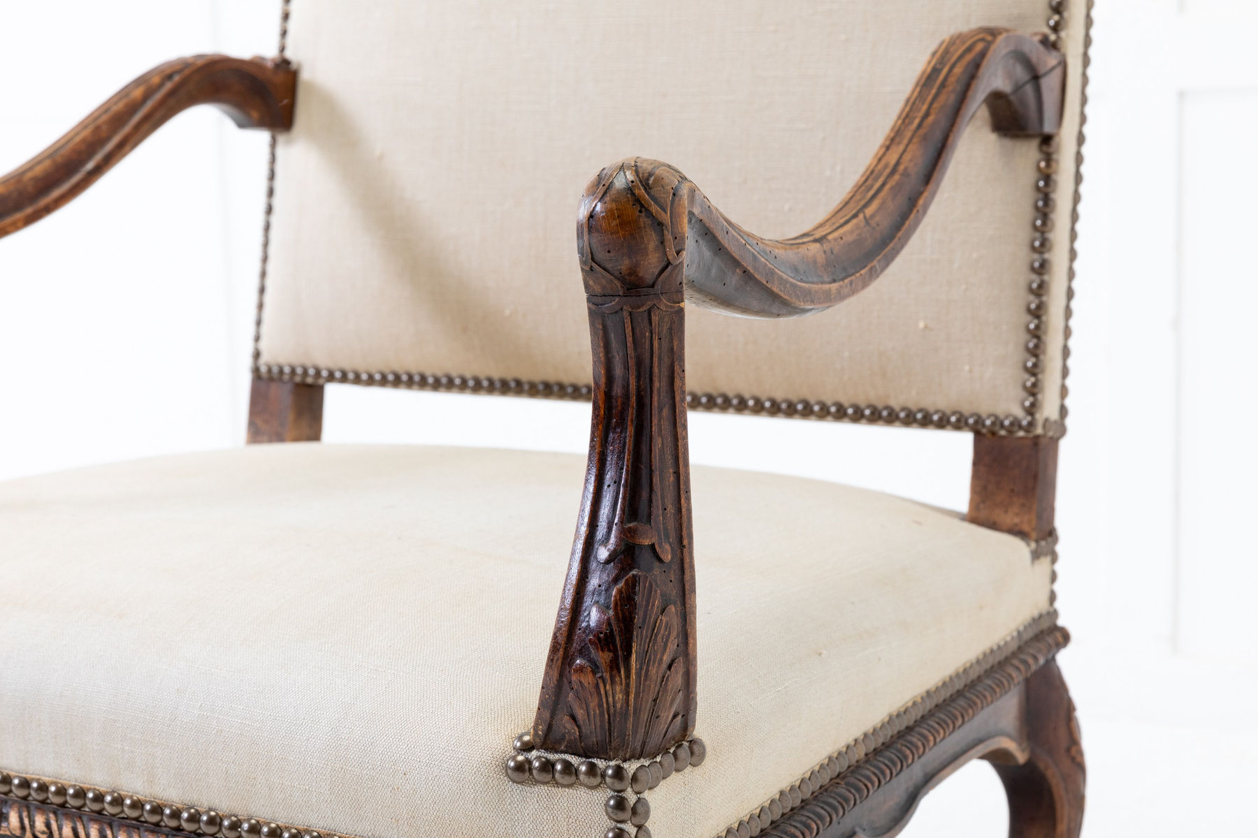 19th Century French Beech Armchair