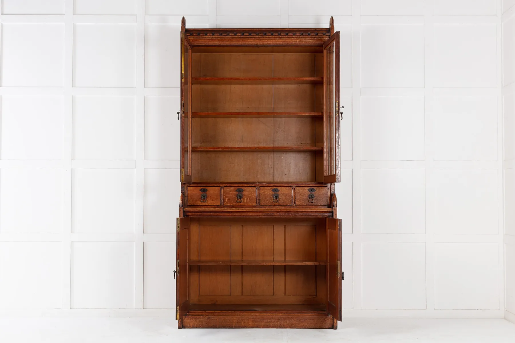 SOLD, 19th Century Solid Oak Bookcase