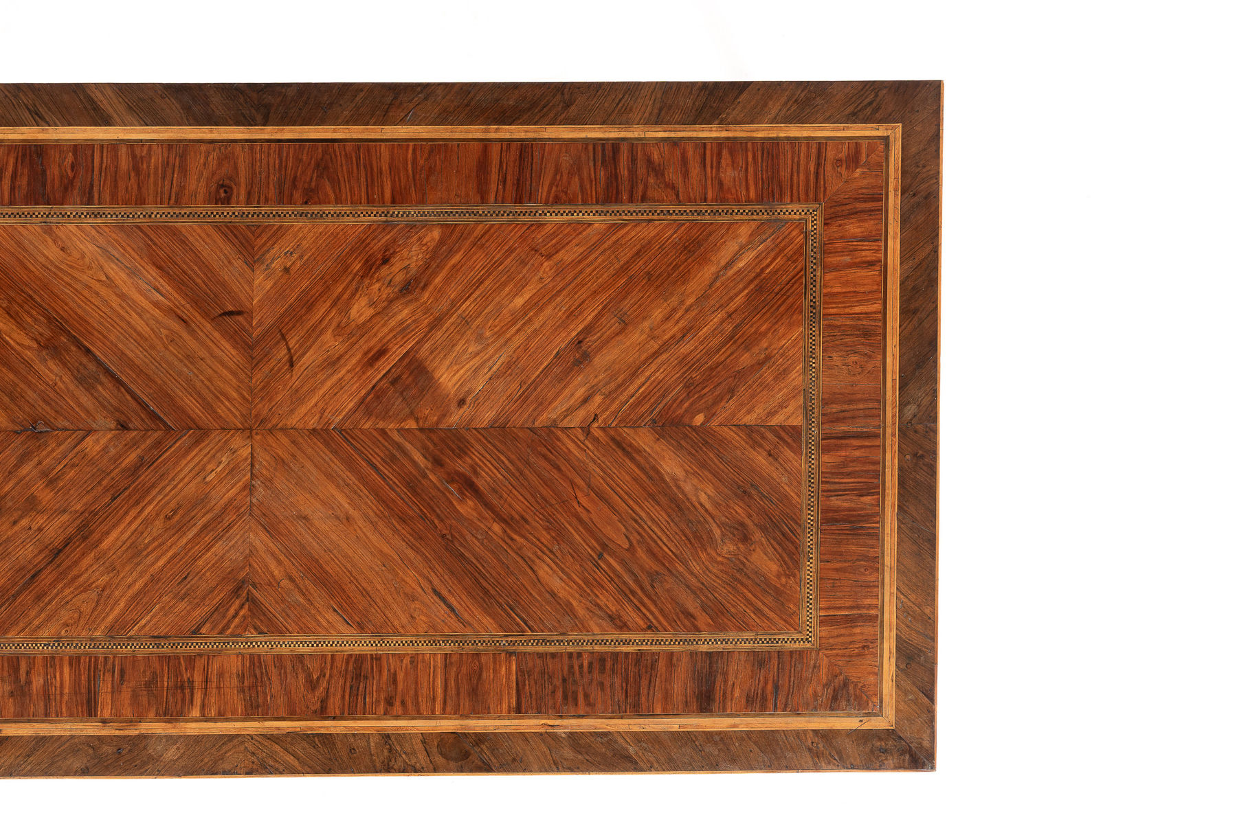 Pair of 18th Century Italian Kingwood and Walnut Console Tables