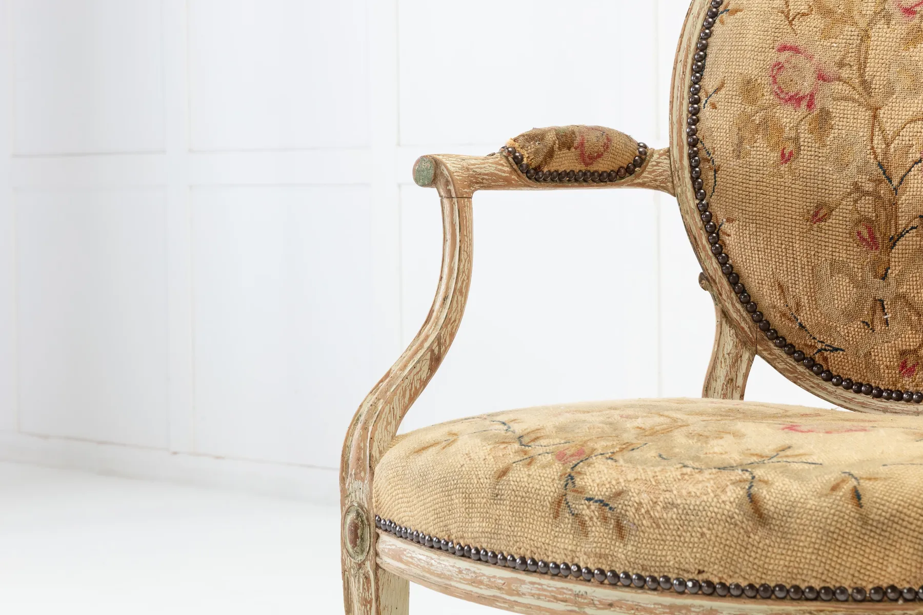SOLD, Pair of 18th Century English Chairs with Original Paint