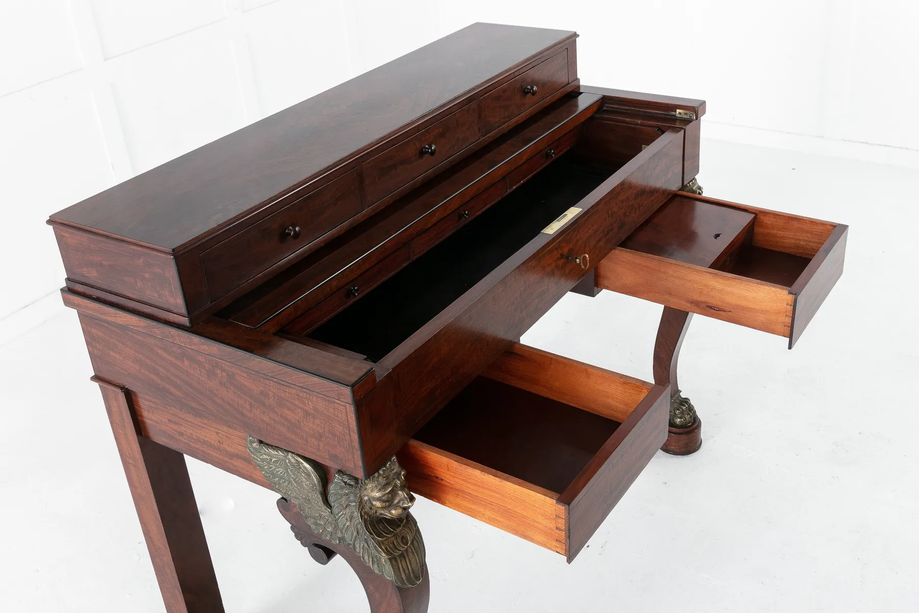 SOLD, 19th Century Mahogany Desk Attributed to Alphonse Giroux