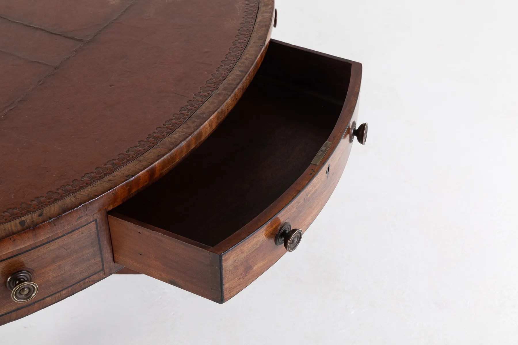 SOLD, English Regency Mahogany Drum Table
