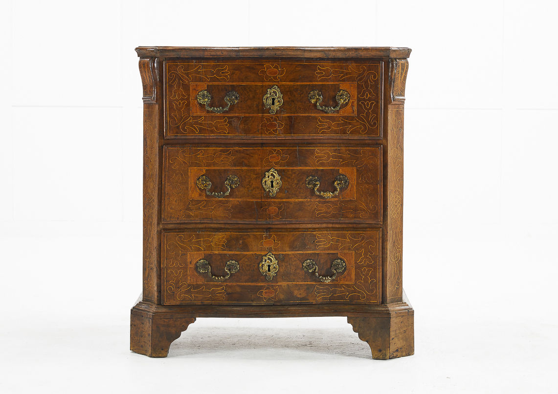 Rare 18th Century Inlaid Spanish Chest of Drawers