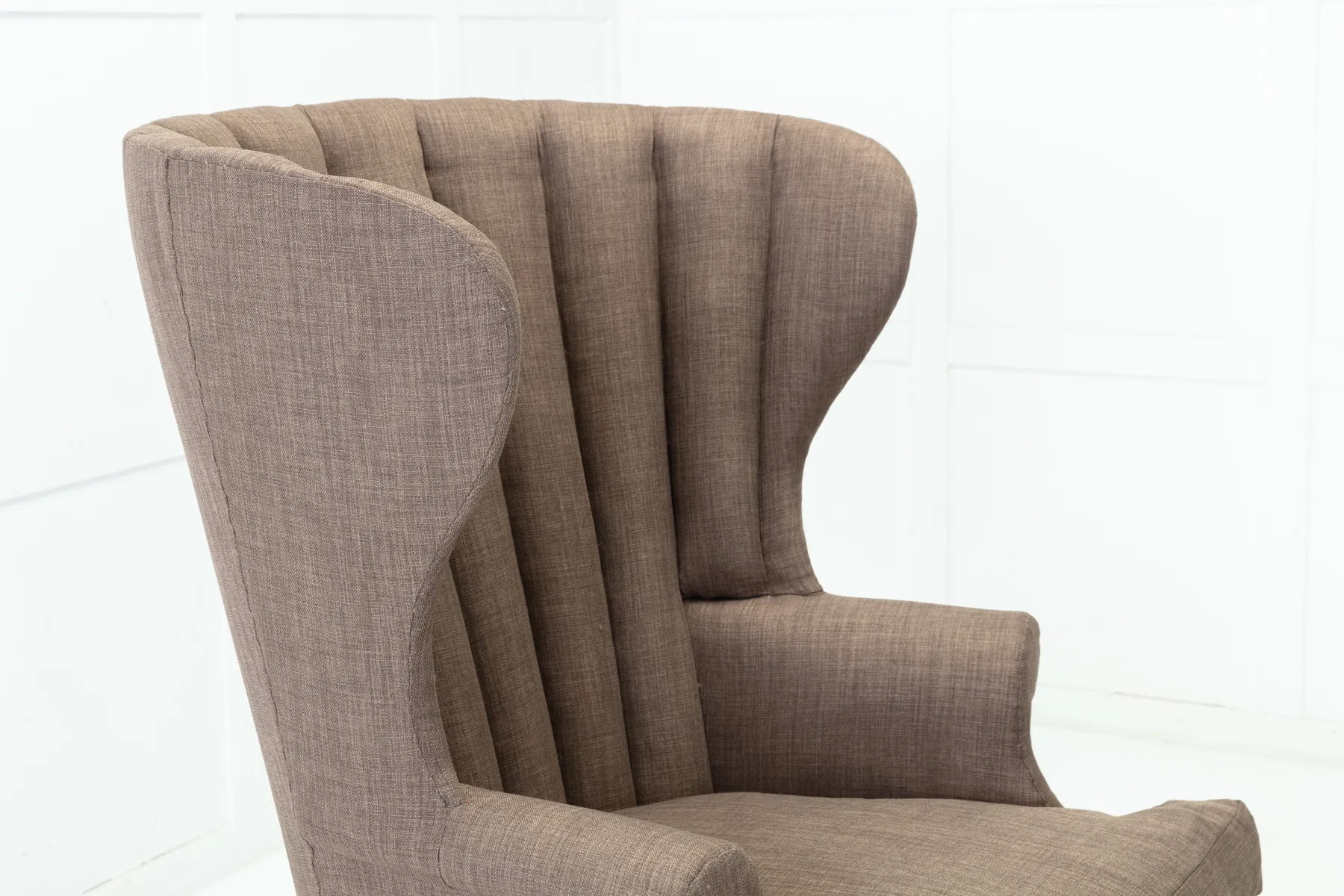 SOLD, 19th Century Barrel Back Wing Chair