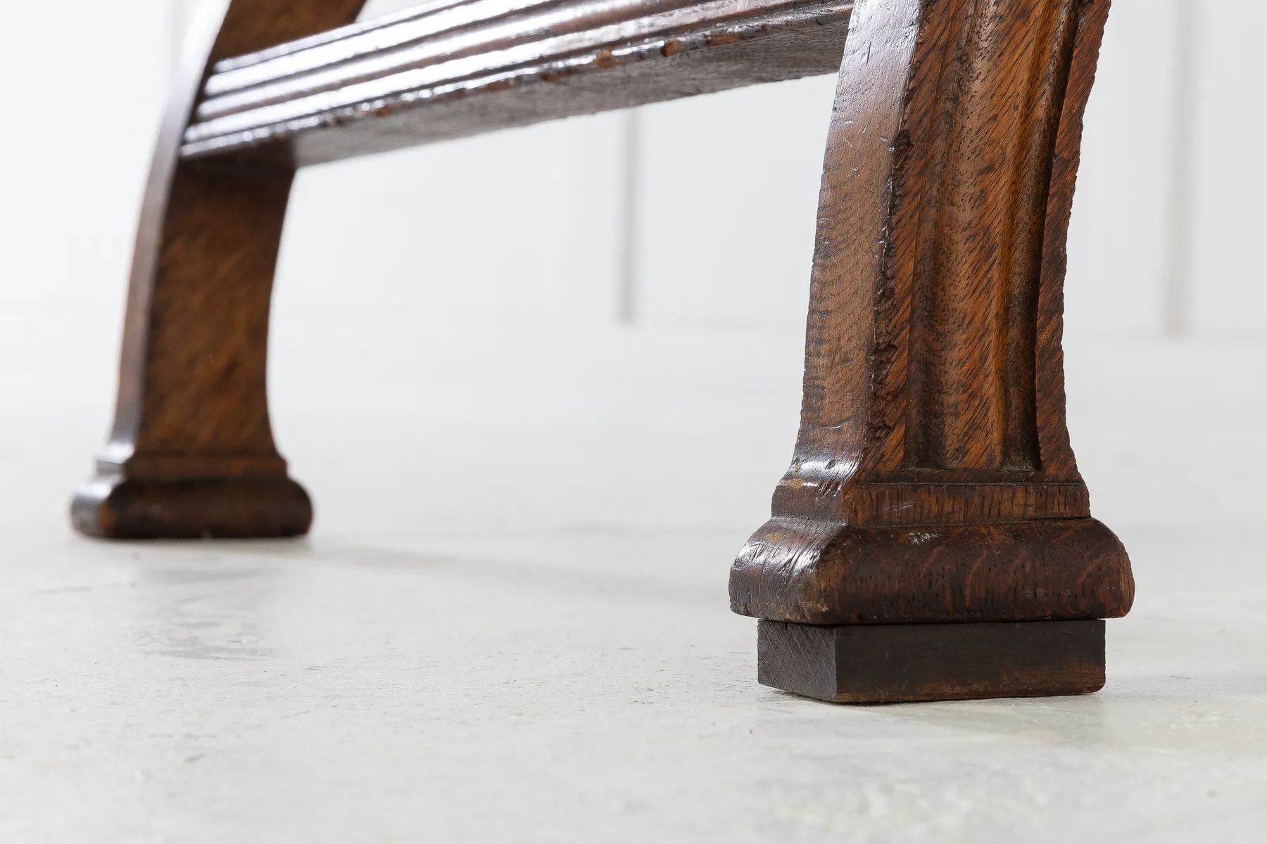 19th Century Oak x-Frame Armchair