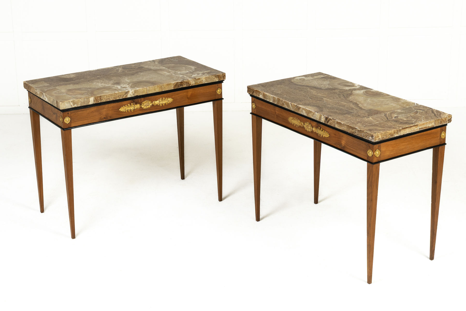 Pair of 18th Century Italian Cherrywood Consoles