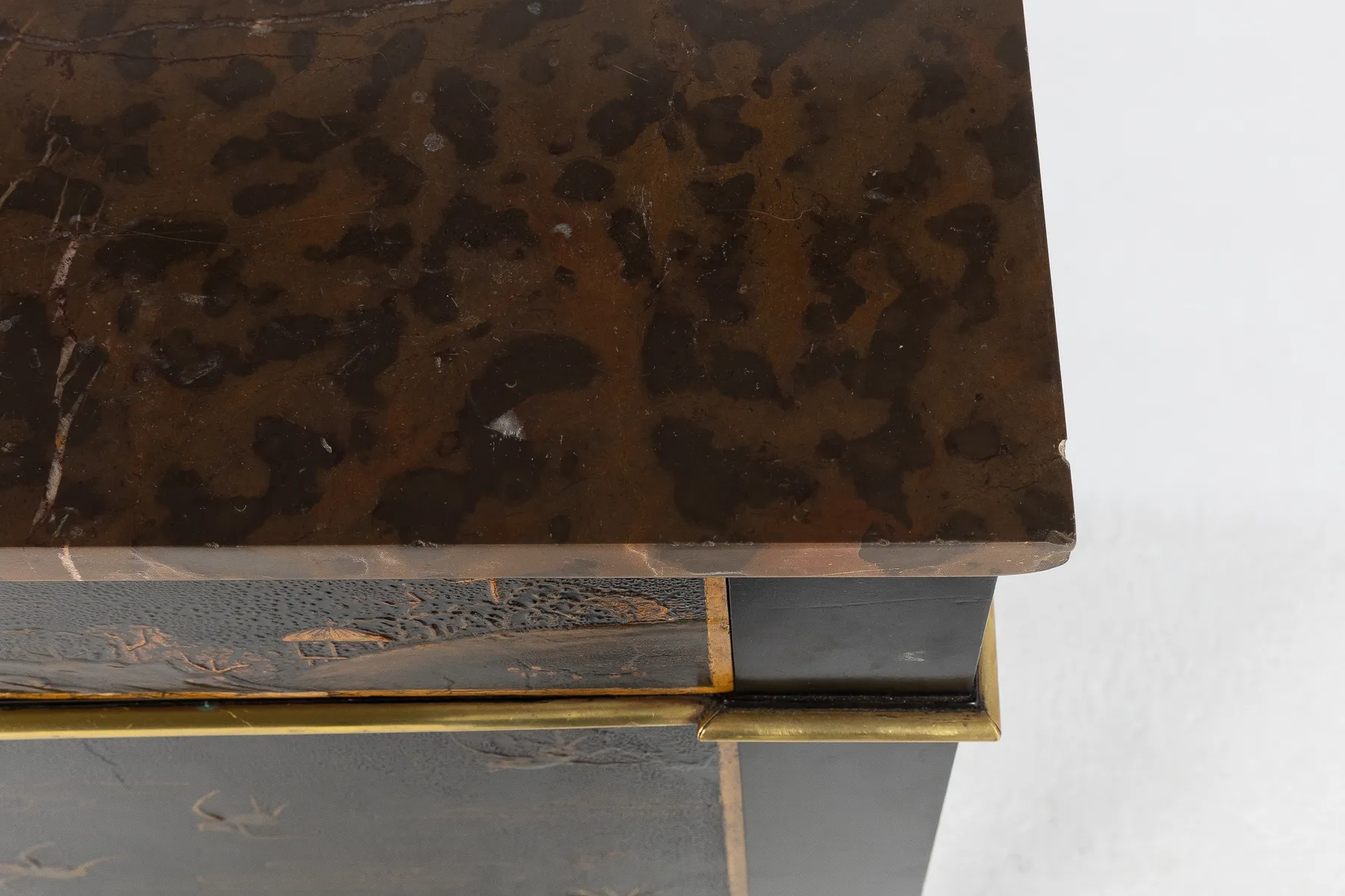 SOLD, Early 19th Century French Cabinet with Chinese Lacquer