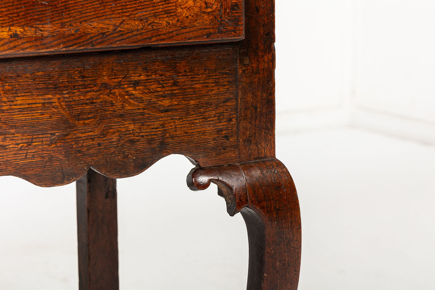 18th Century George III Oak Dresser Base