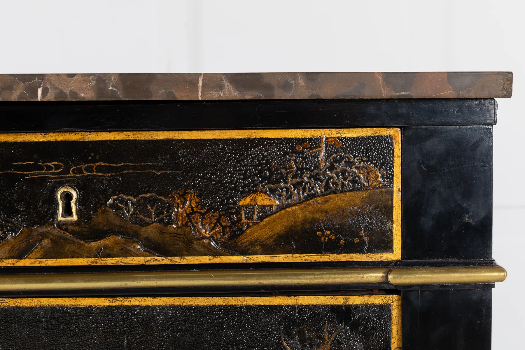 SOLD, Early 19th Century French Cabinet with Chinese Lacquer