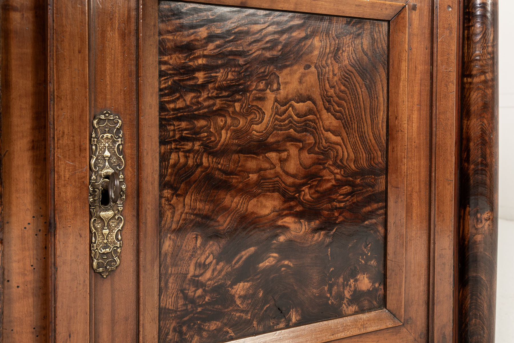 18th Century French Cherrywood and Burr Ash Enfilade