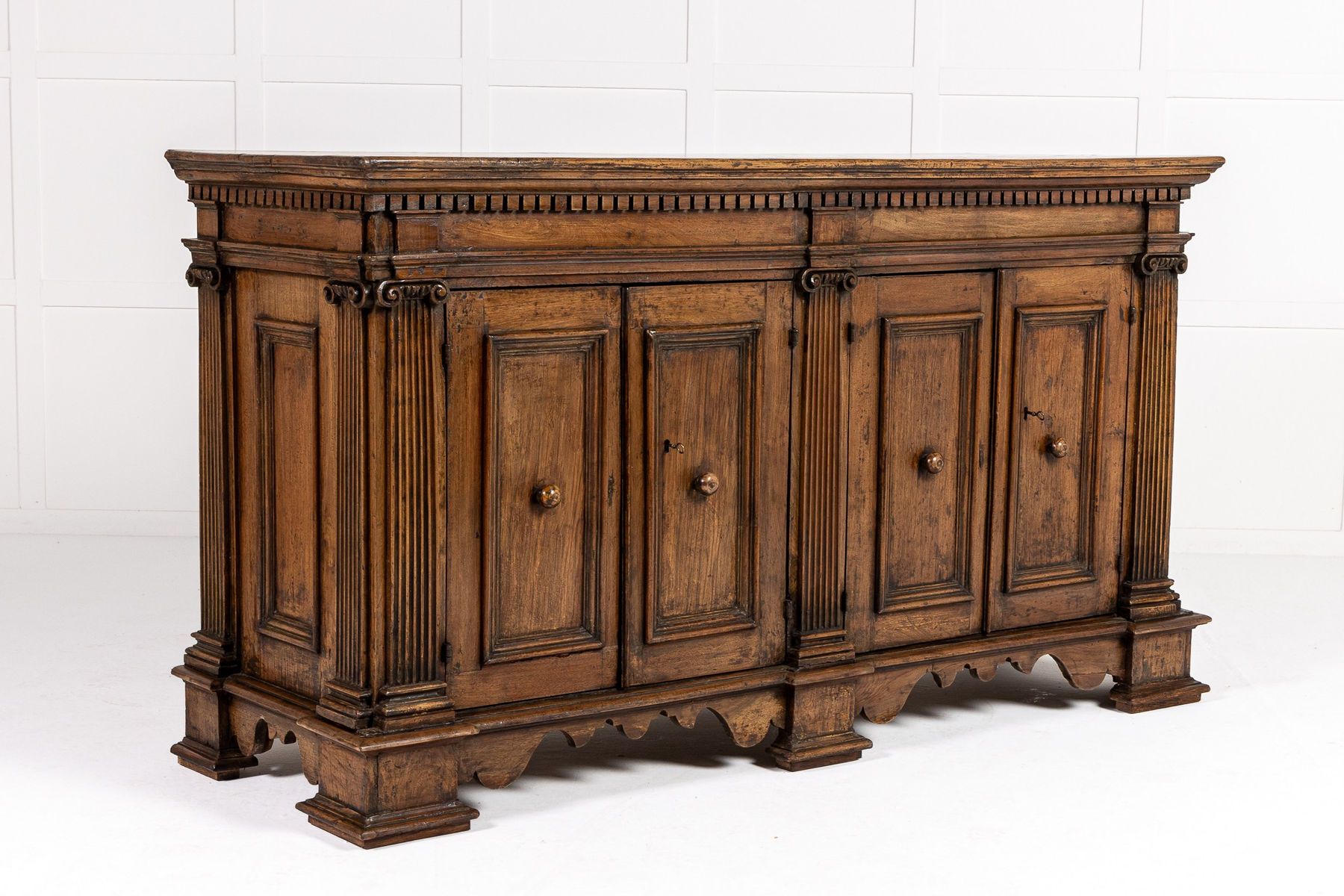 18th Century Italian Walnut Sideboard/Cabinet
