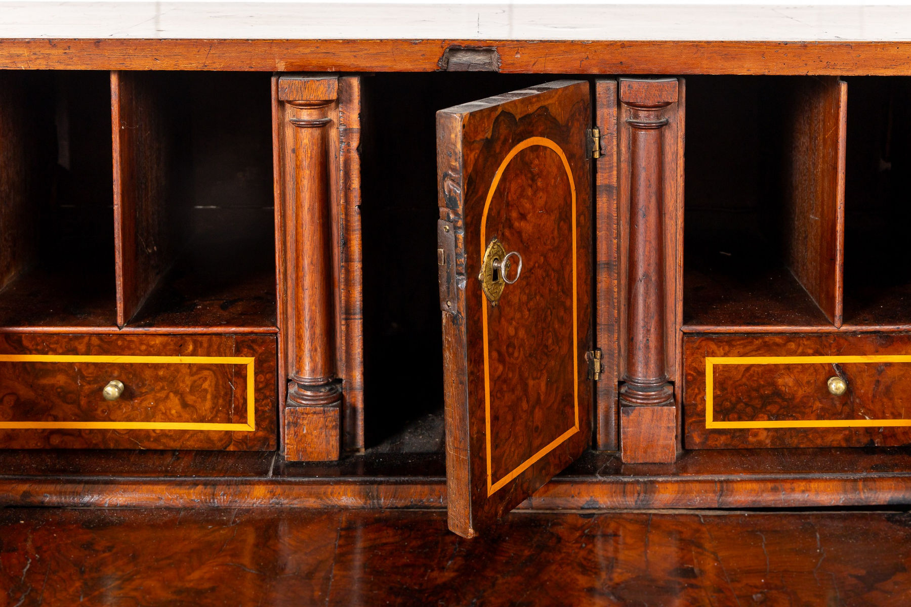 18th Century English Walnut Bureau