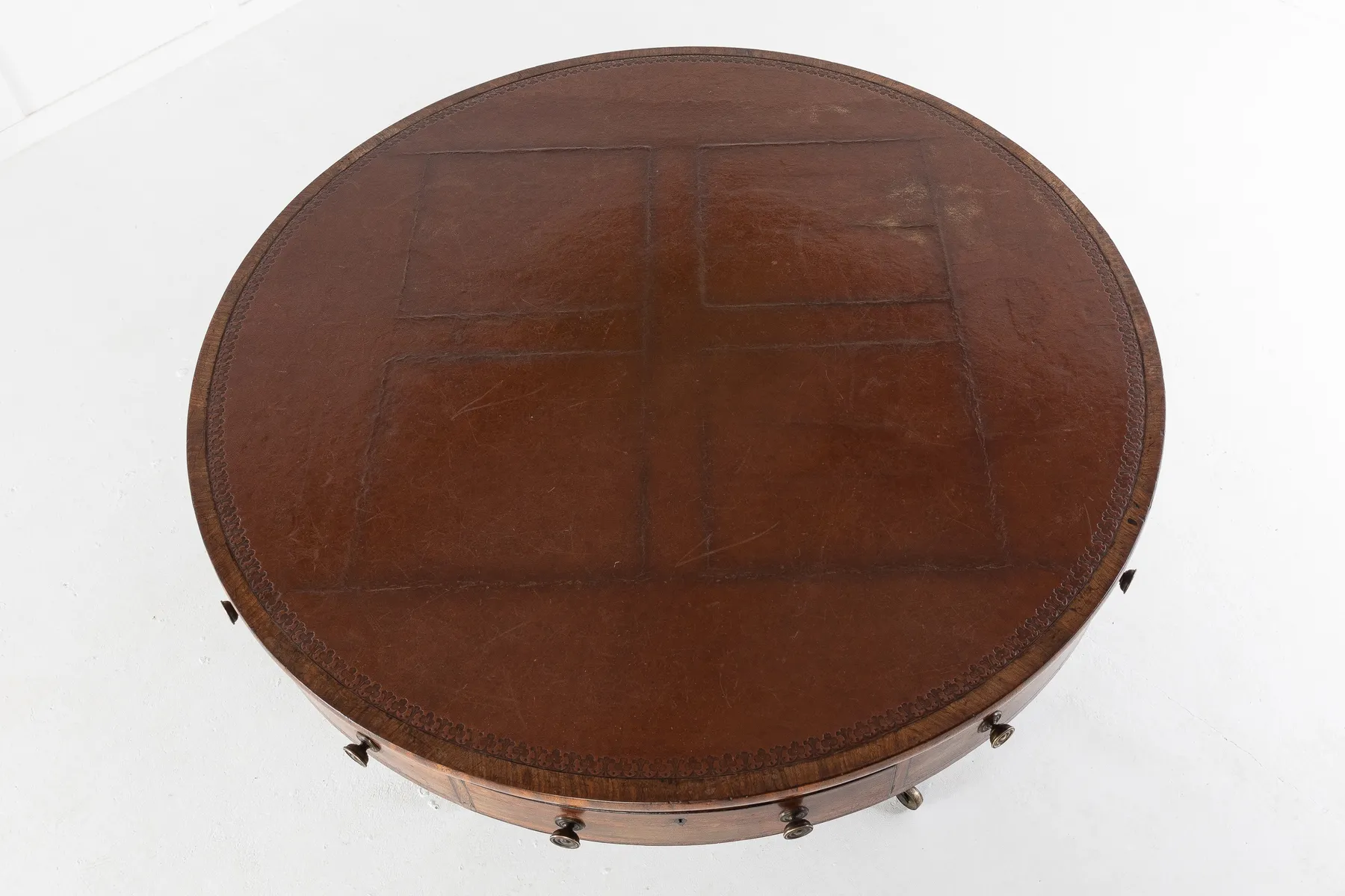 SOLD, English Regency Mahogany Drum Table