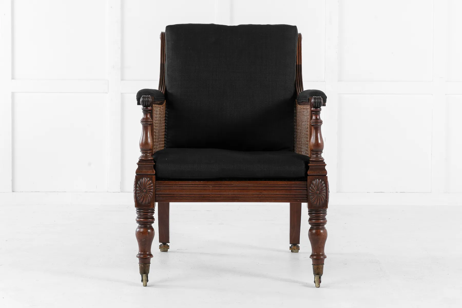 Early 19th Century English Mahogany Library Chair