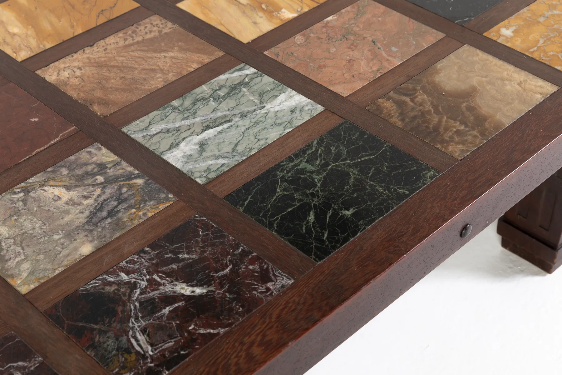 SOLD, 1960s Specimen Marble Top Coffee Table