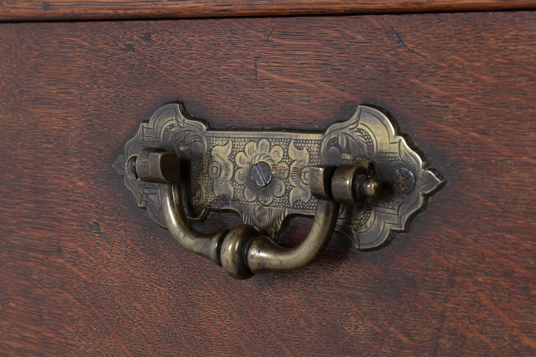 SOLD, 18th Century Oak Silver Chest