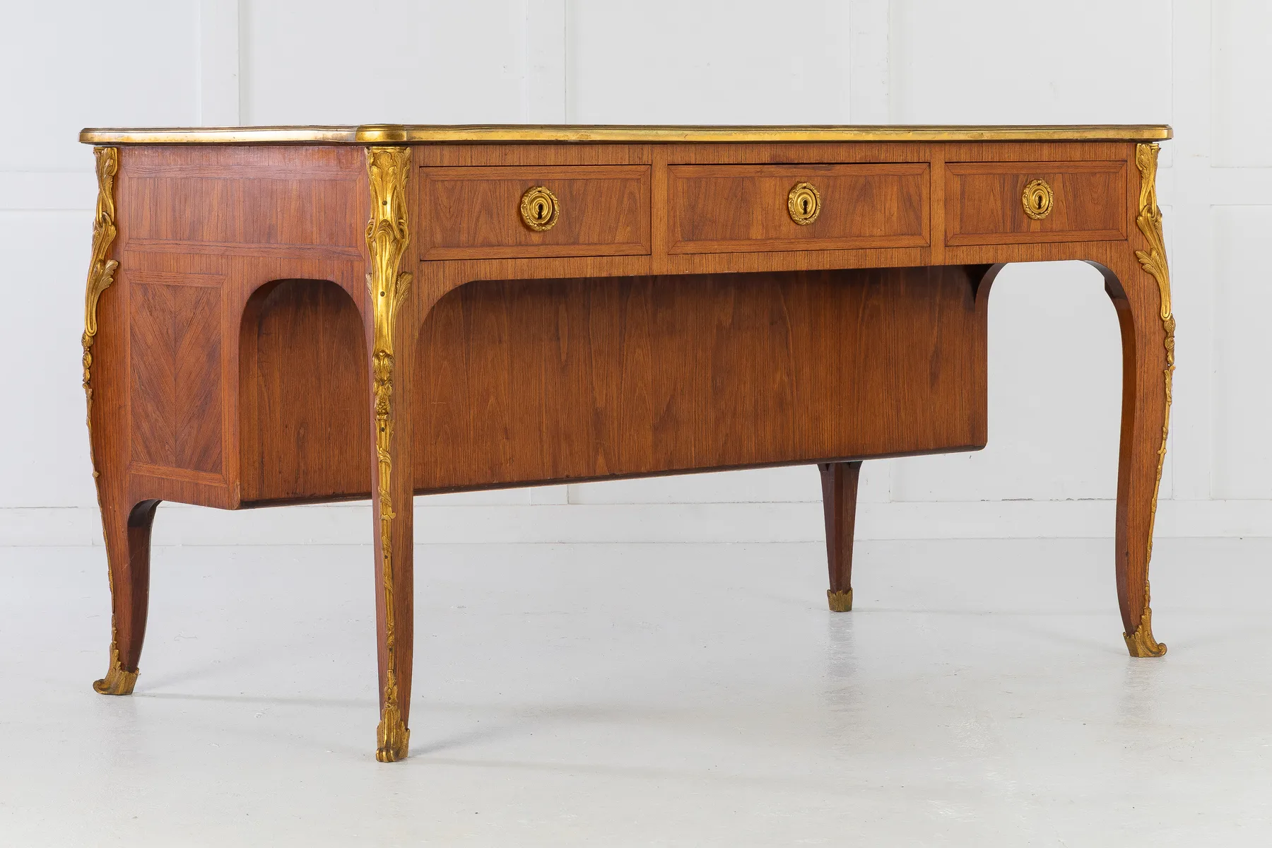 1940s French Kingwood Bureau Plat