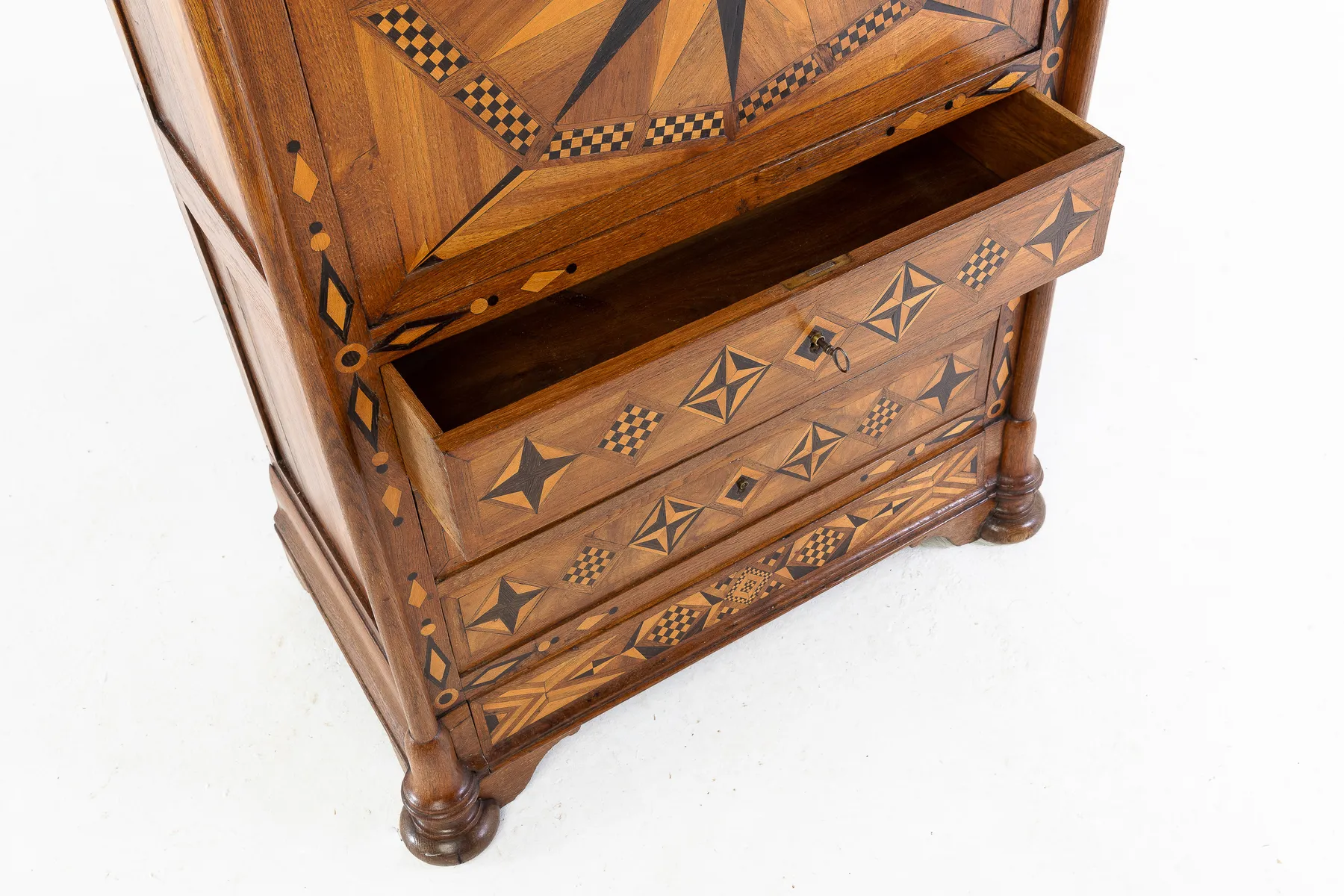 19th Century French Oak Escritoire