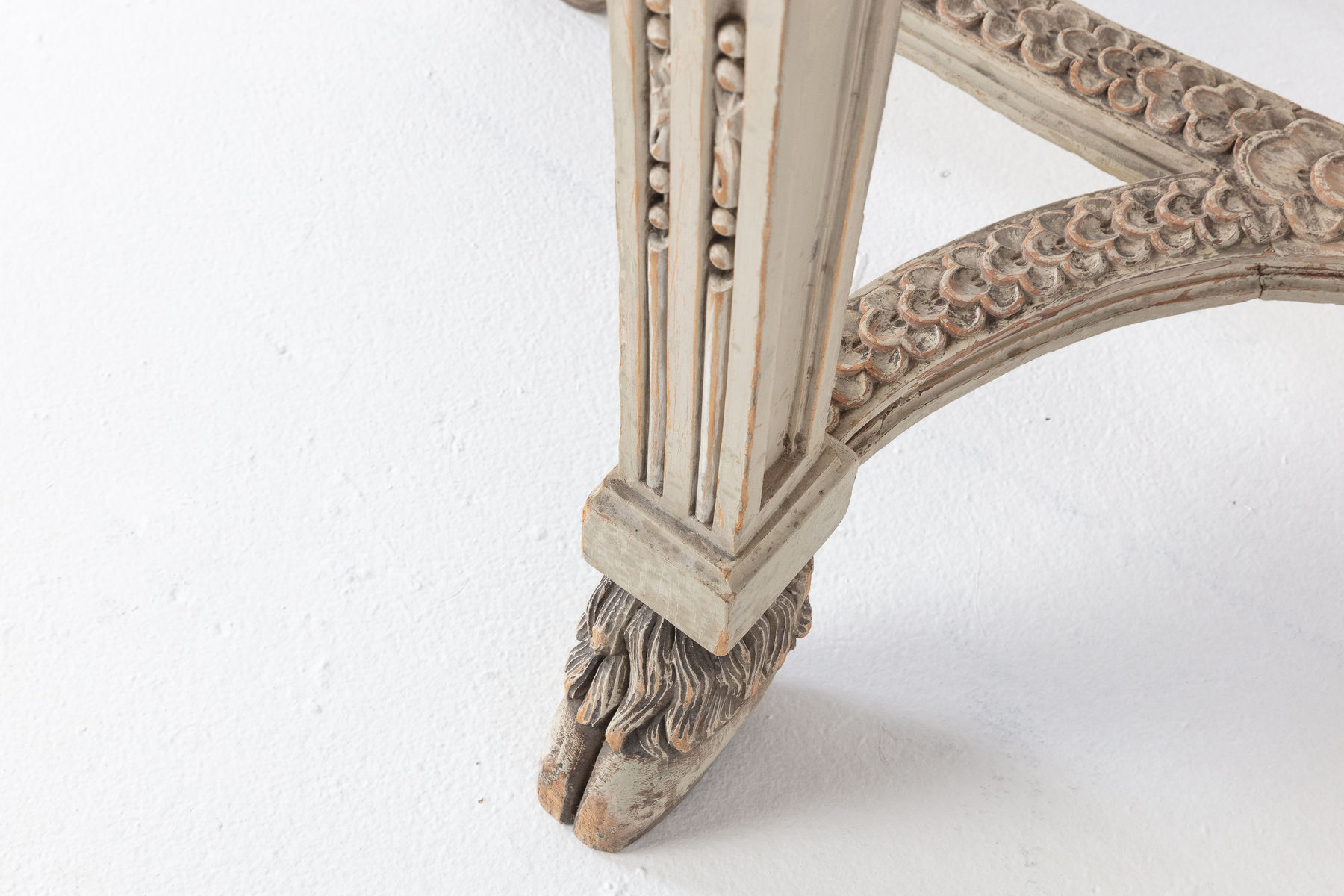 SOLD, 19th Century Painted Console Table with Breccia Marble Top