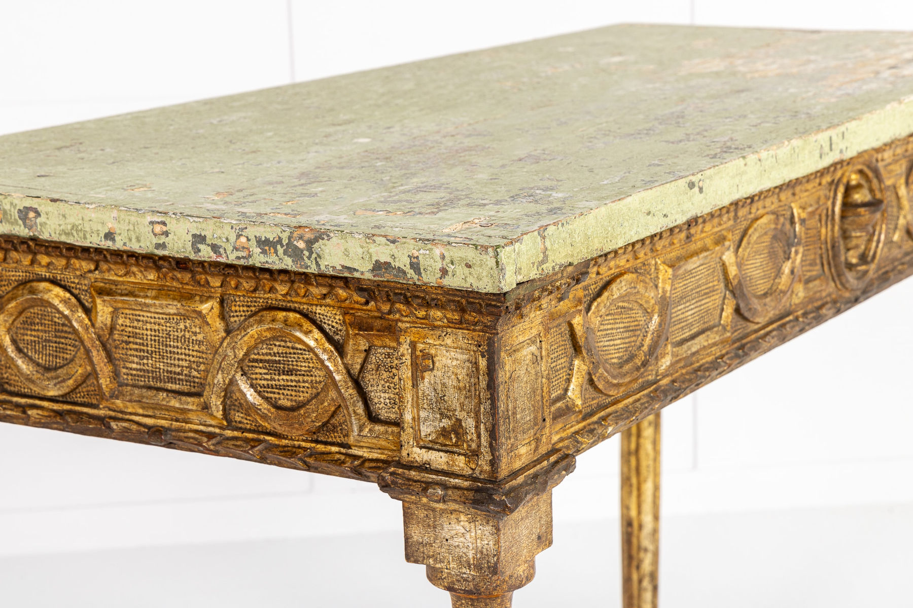 18th Century Italian Giltwood Console Table