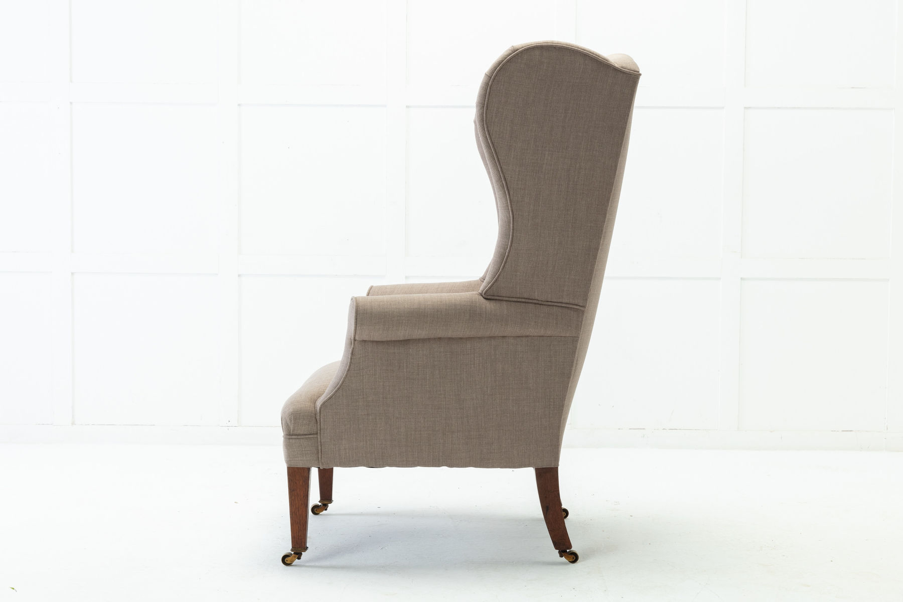 SOLD, 19th Century English Mahogany Wing Chair