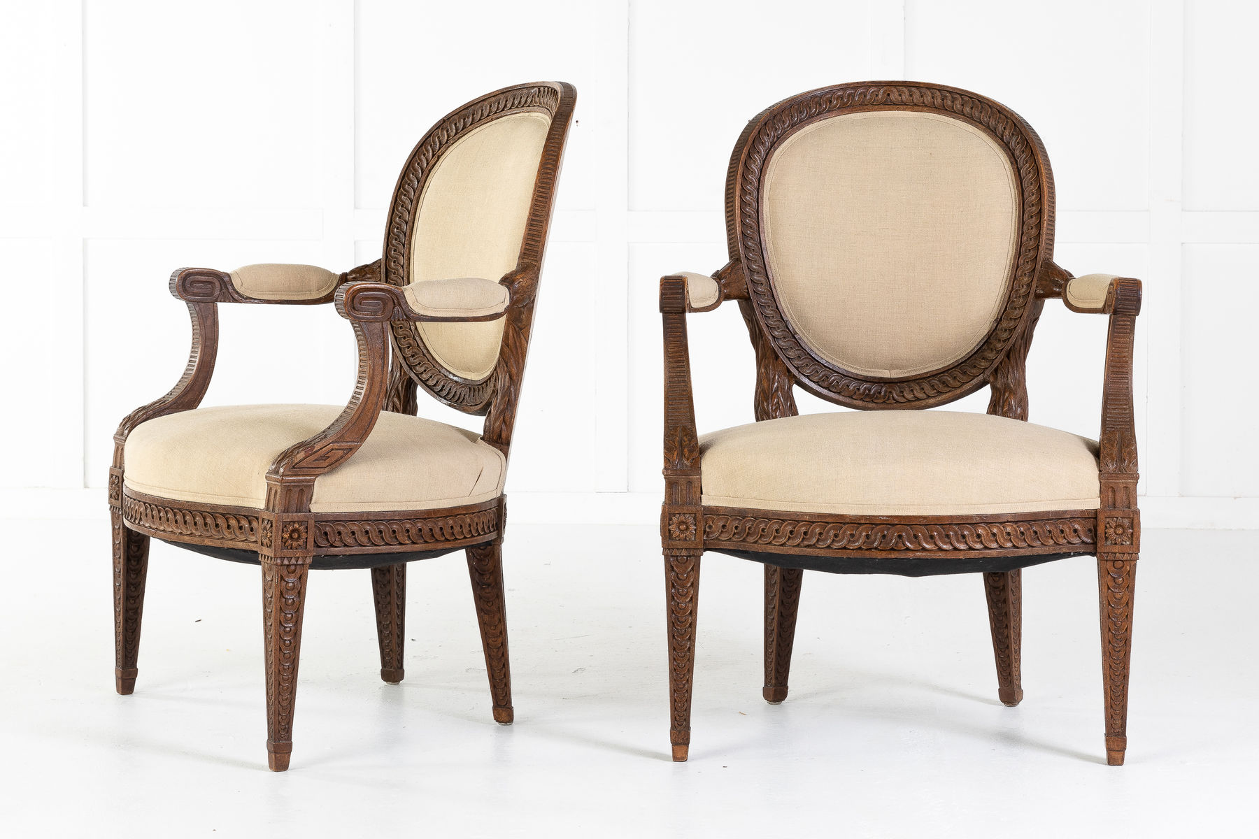 Pair of French 18th Century Armchairs