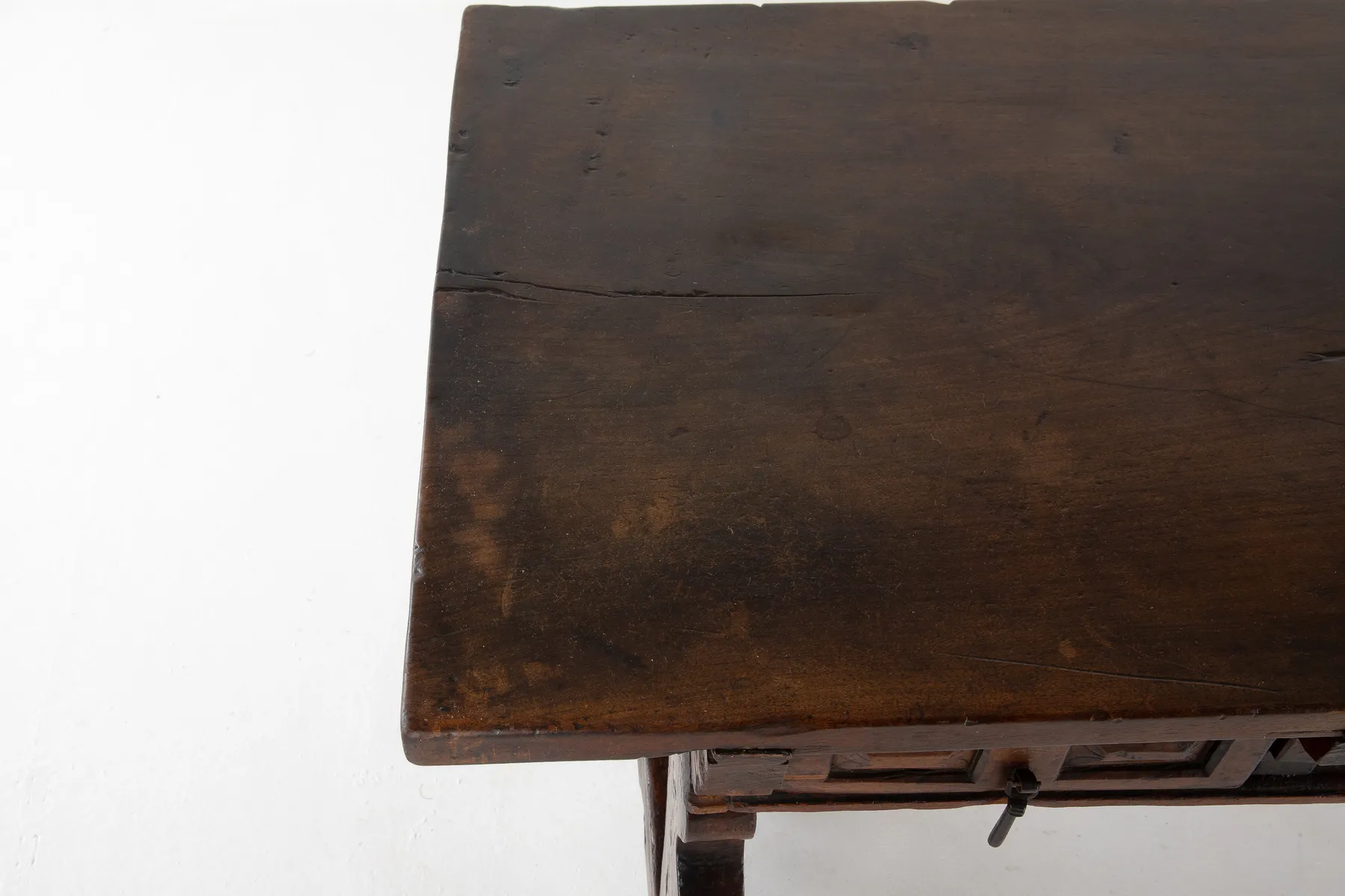 SOLD, Early 18th Century Walnut Spanish Desk/Serving Table