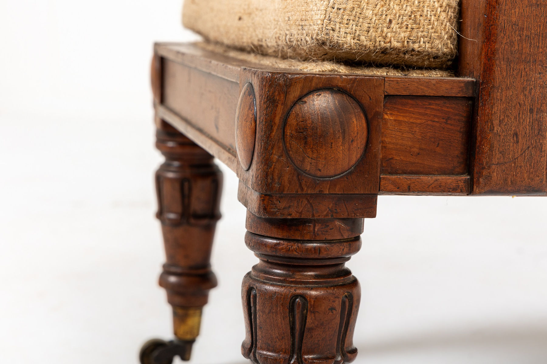 19th Century English Mahogany Turned Spindle Armchair