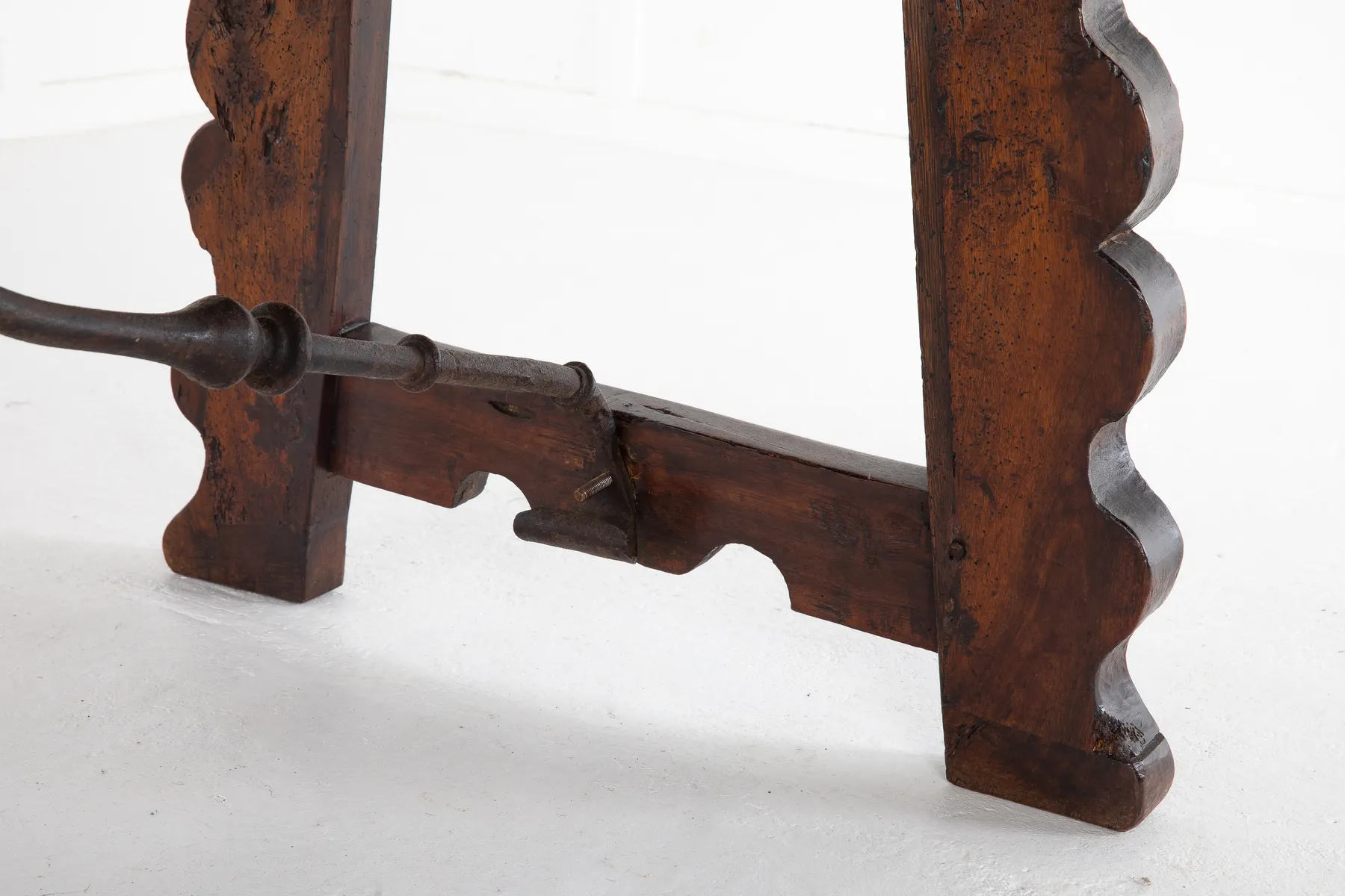 SOLD, Early 18th Century Walnut Spanish Desk/Serving Table