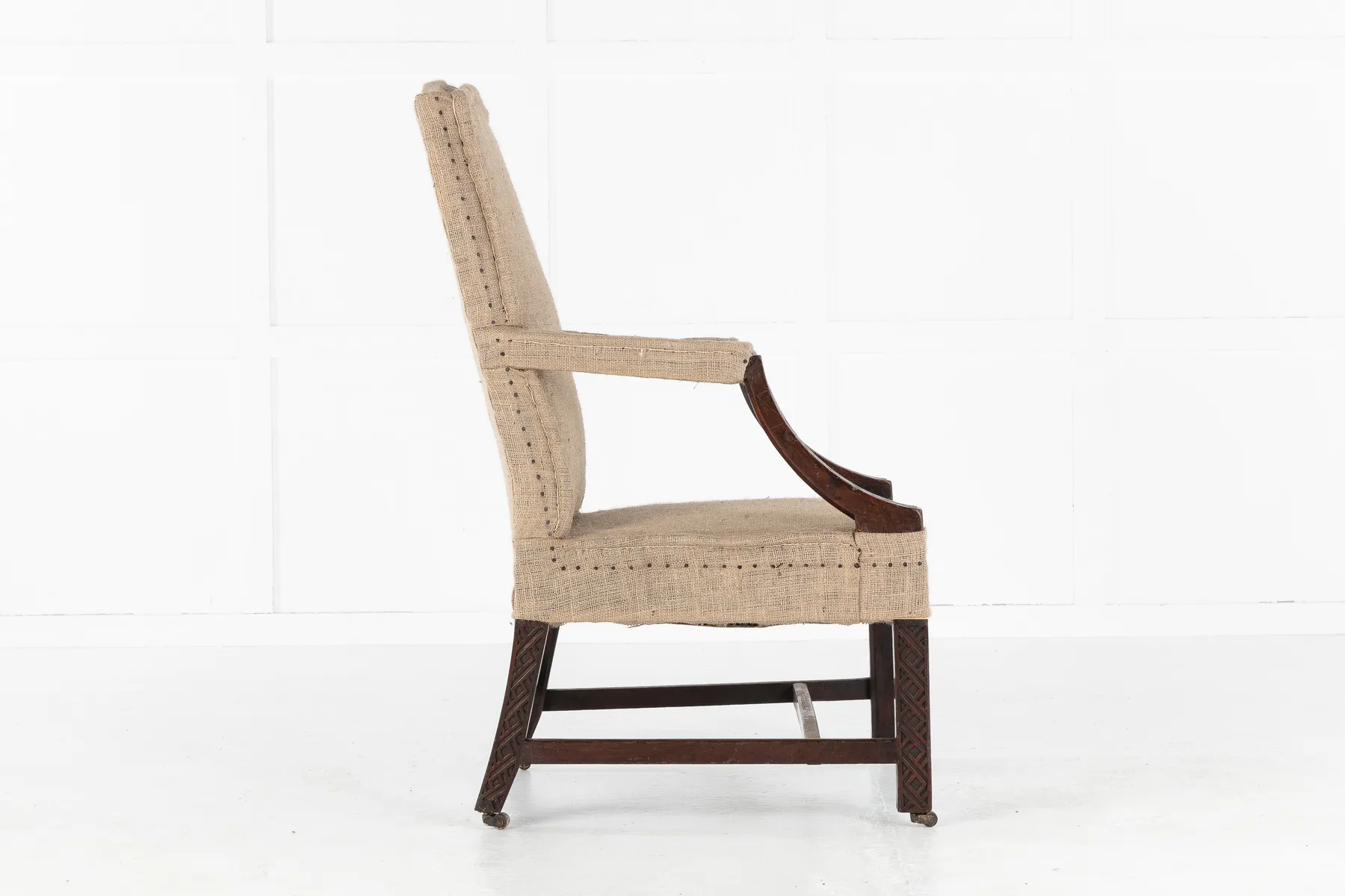 SOLD, English 18th Century George III Mahogany Gainsborough Chair