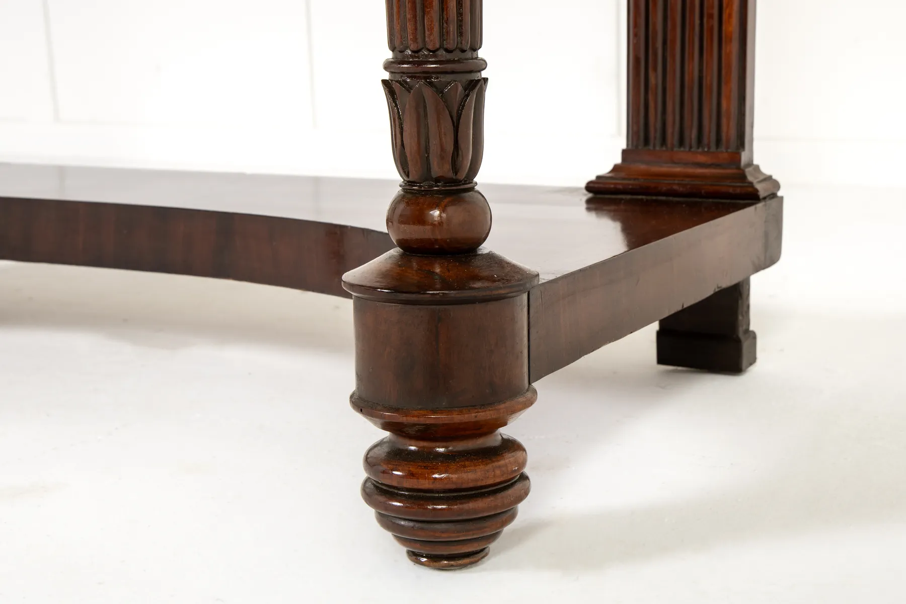 Pair of 19th Century Italian Mahogany Console Tables