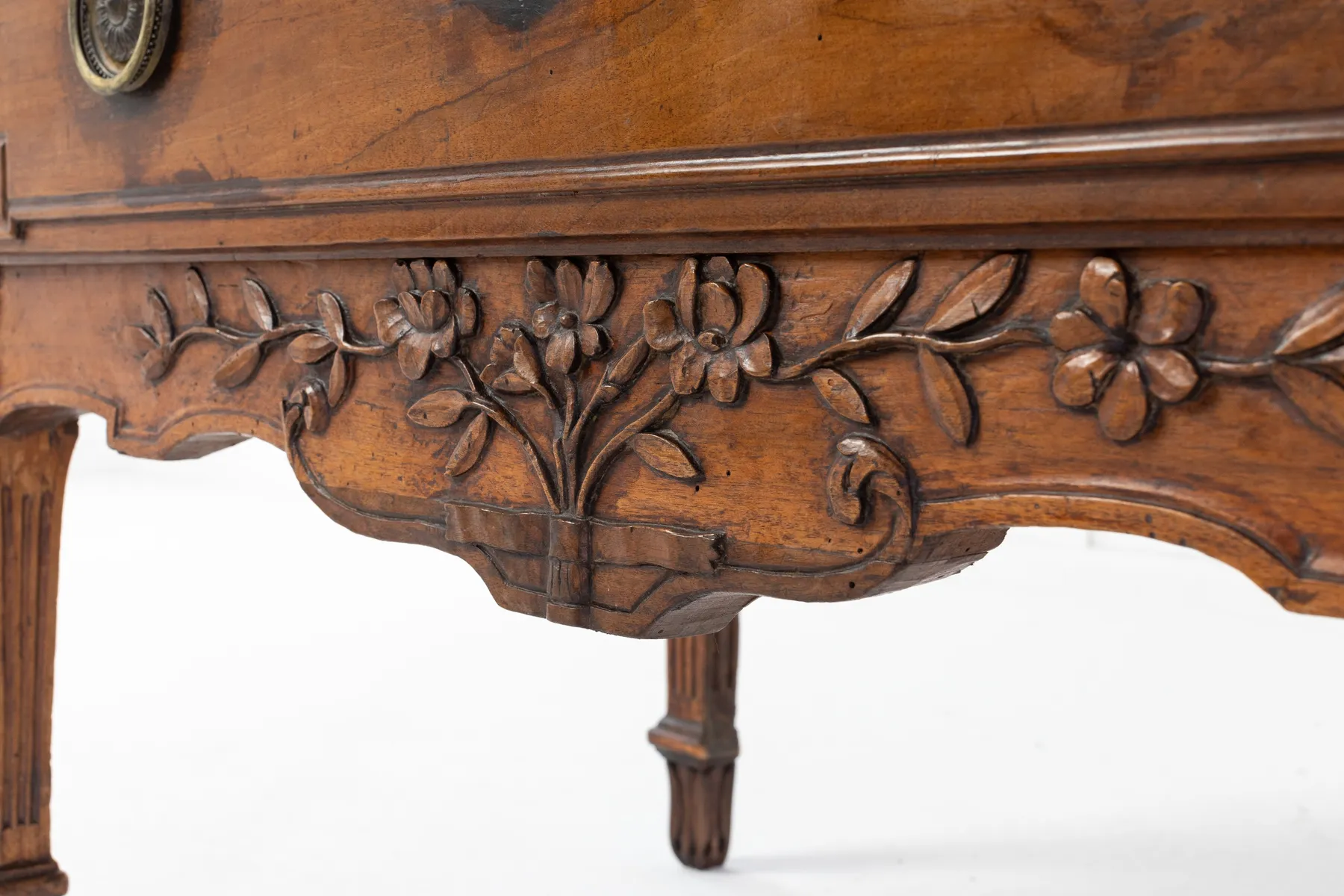 SOLD, 18th Century French Two Drawer Commode with Marble Top