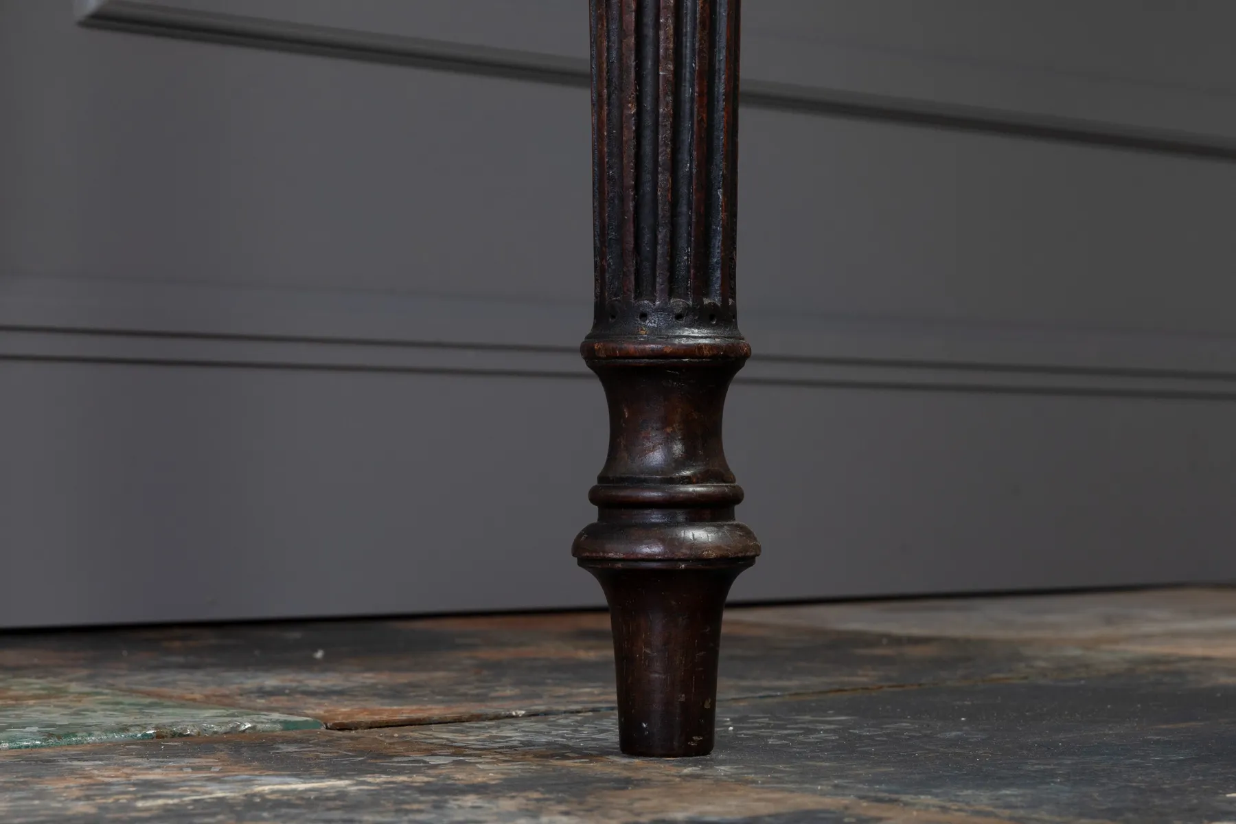 SOLD, George III Mahogany Serpentine Side/Serving Table