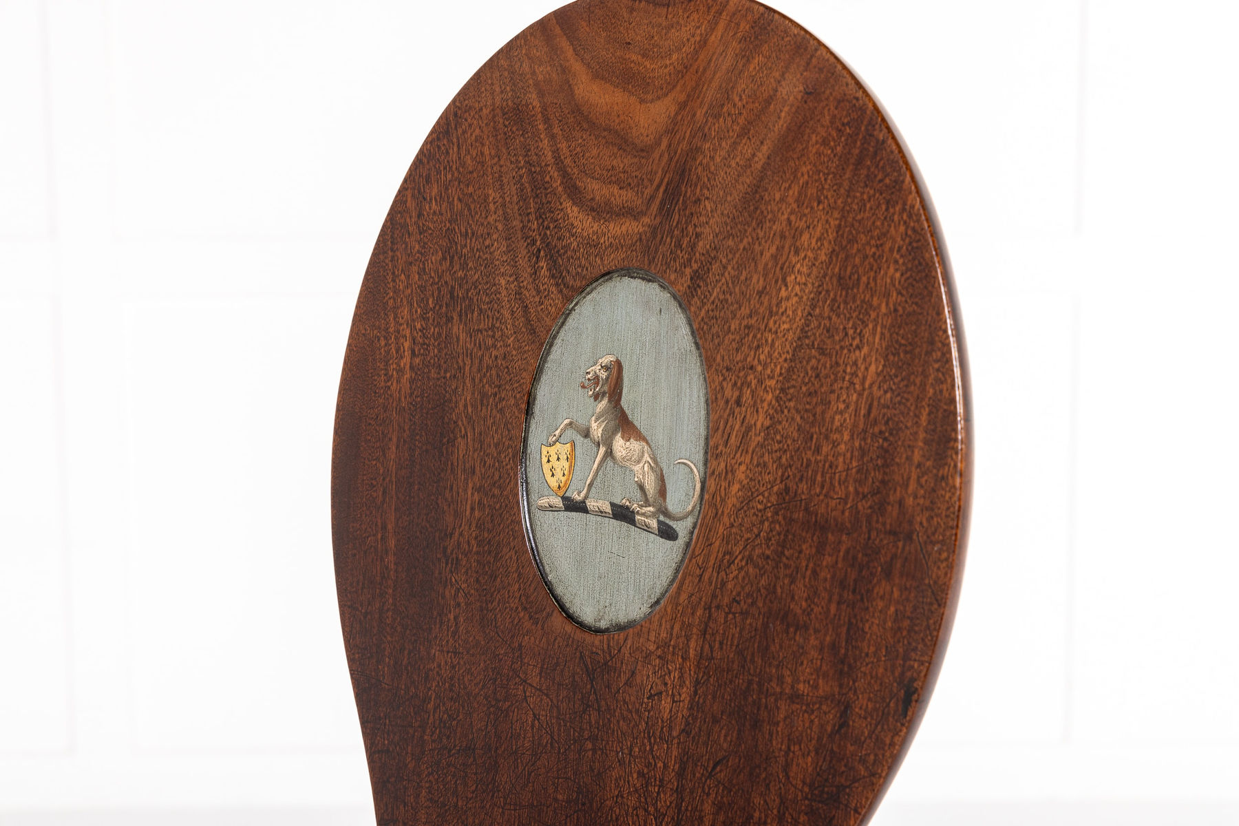 Pair of George III Mahogany Hall Chairs