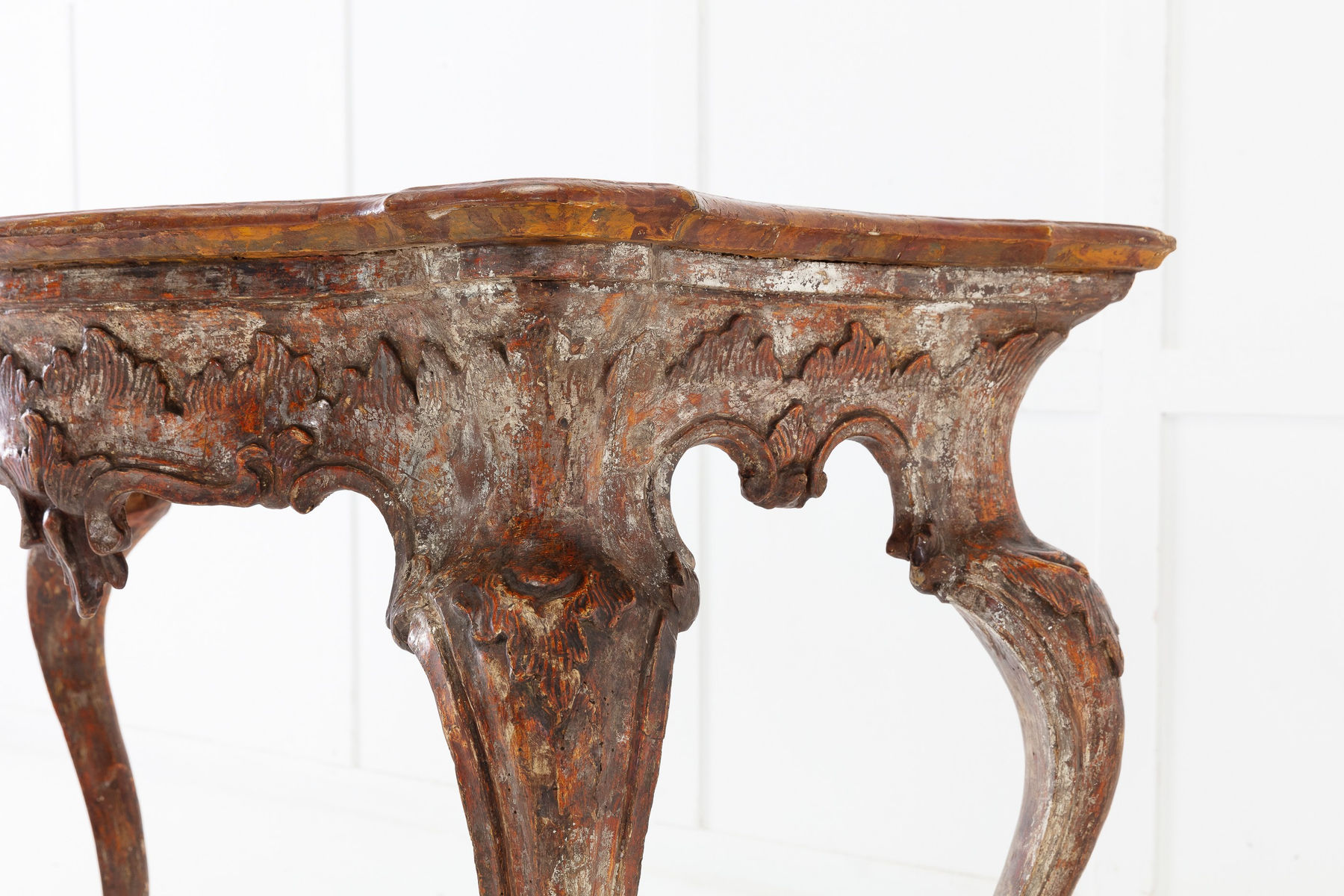 SOLD, 18th Century Italian Silver Gilt Console Table