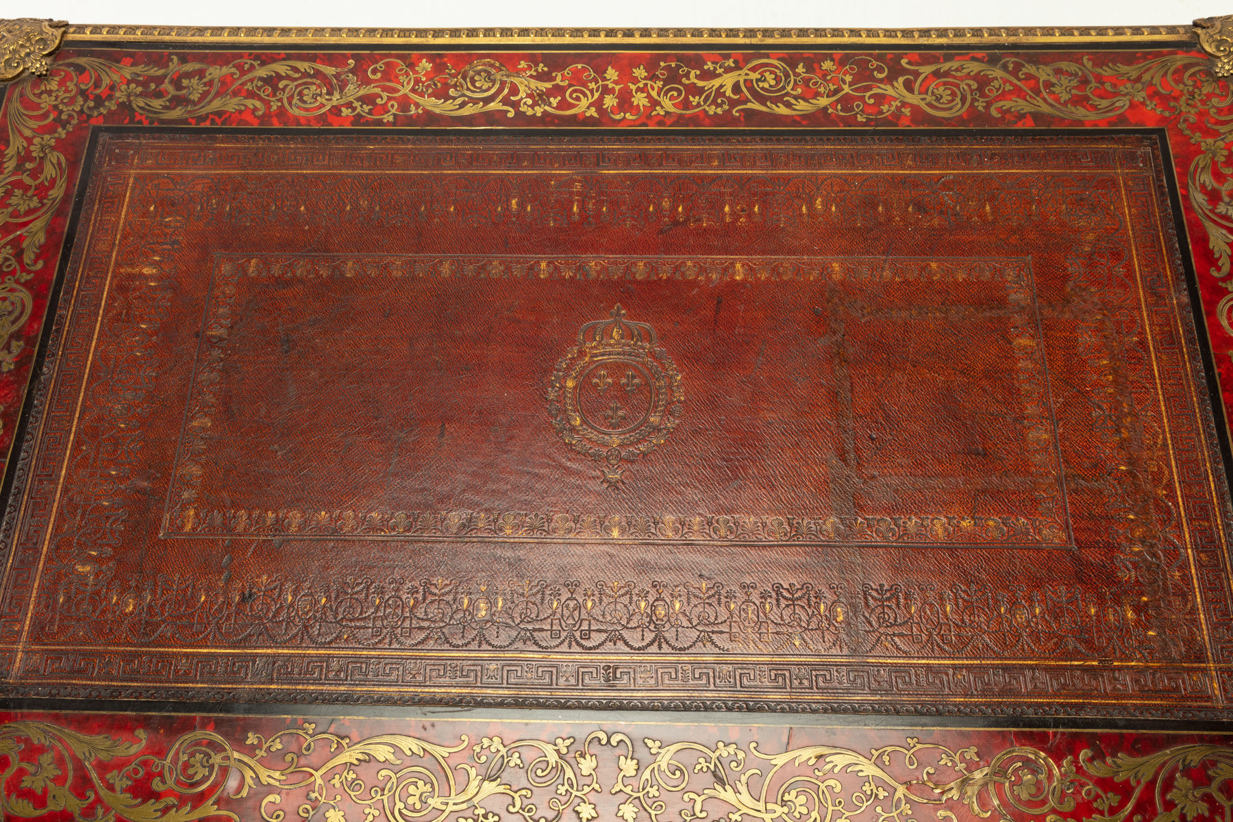 SOLD, 19th Century French Boulle Bureau Plat