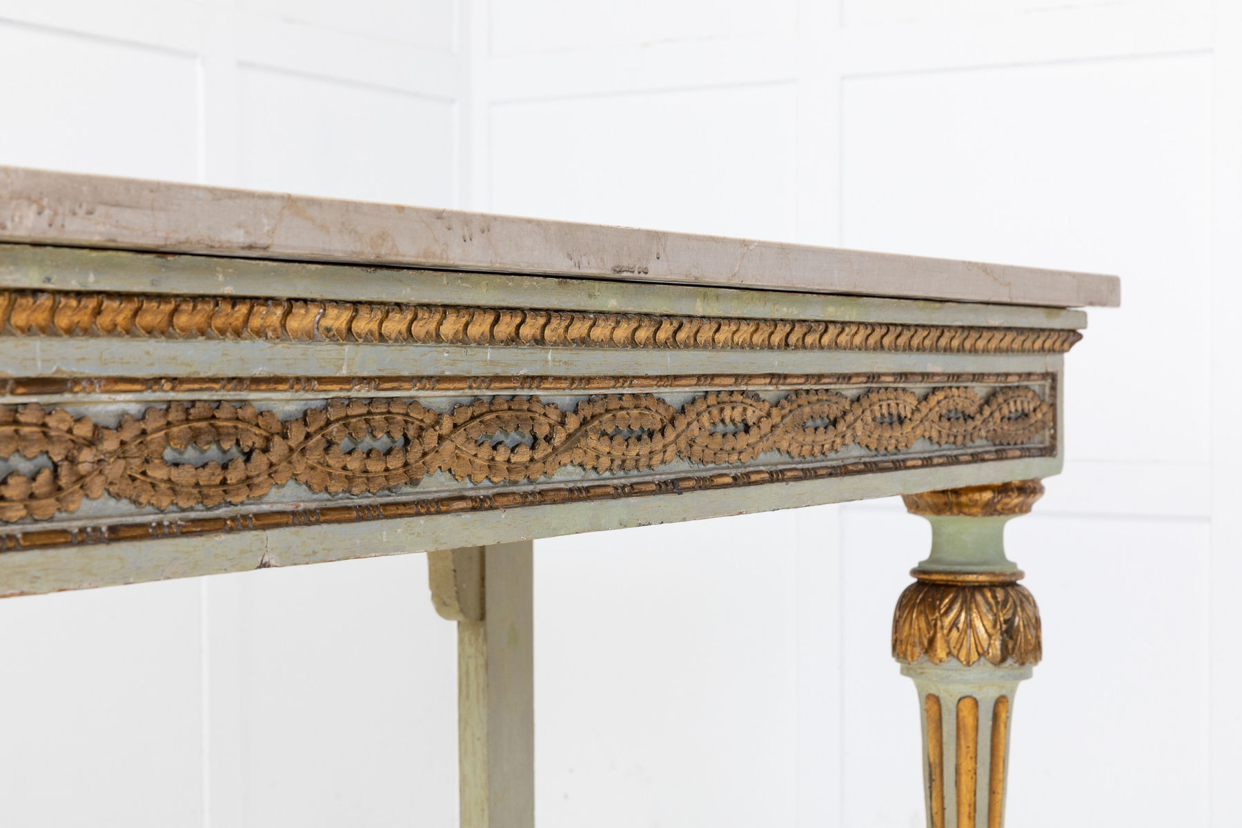 SOLD, 18th Century Italian Gilt and Paint Console Table