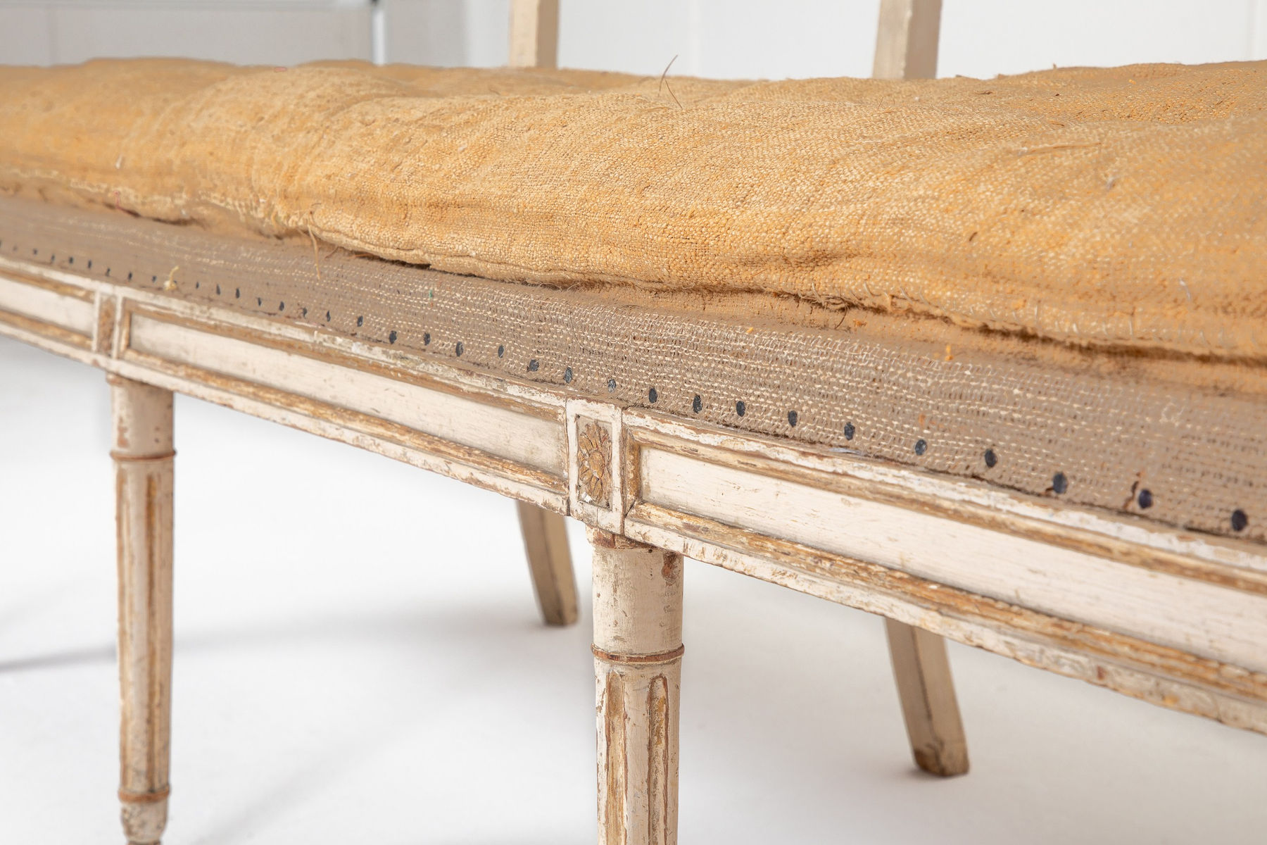 18th Century Italian Paint and Gilt Sofa