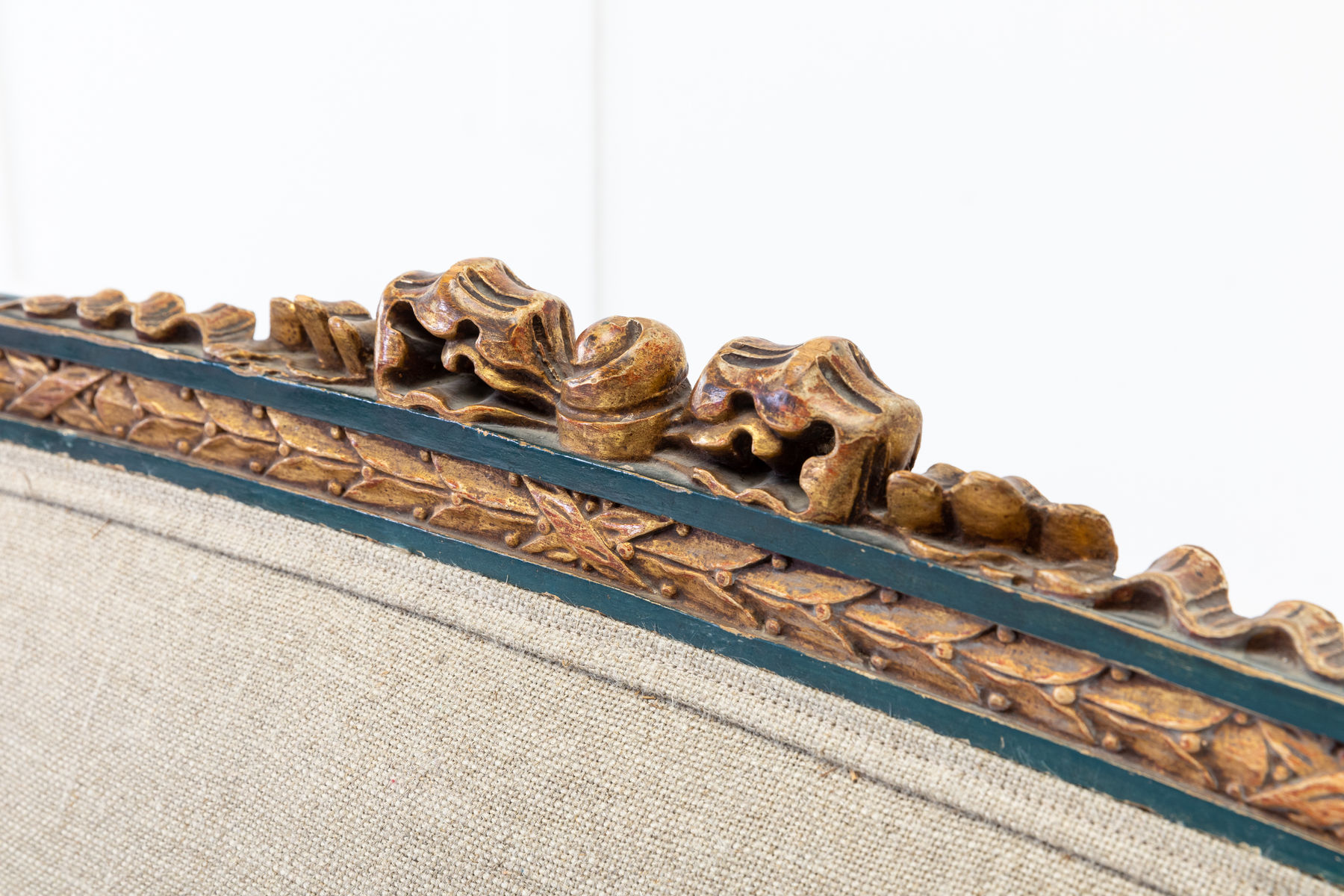 19th Century Italian Carved Wood Sofa