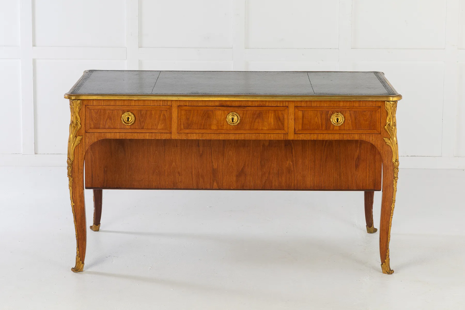 1940s French Kingwood Bureau Plat