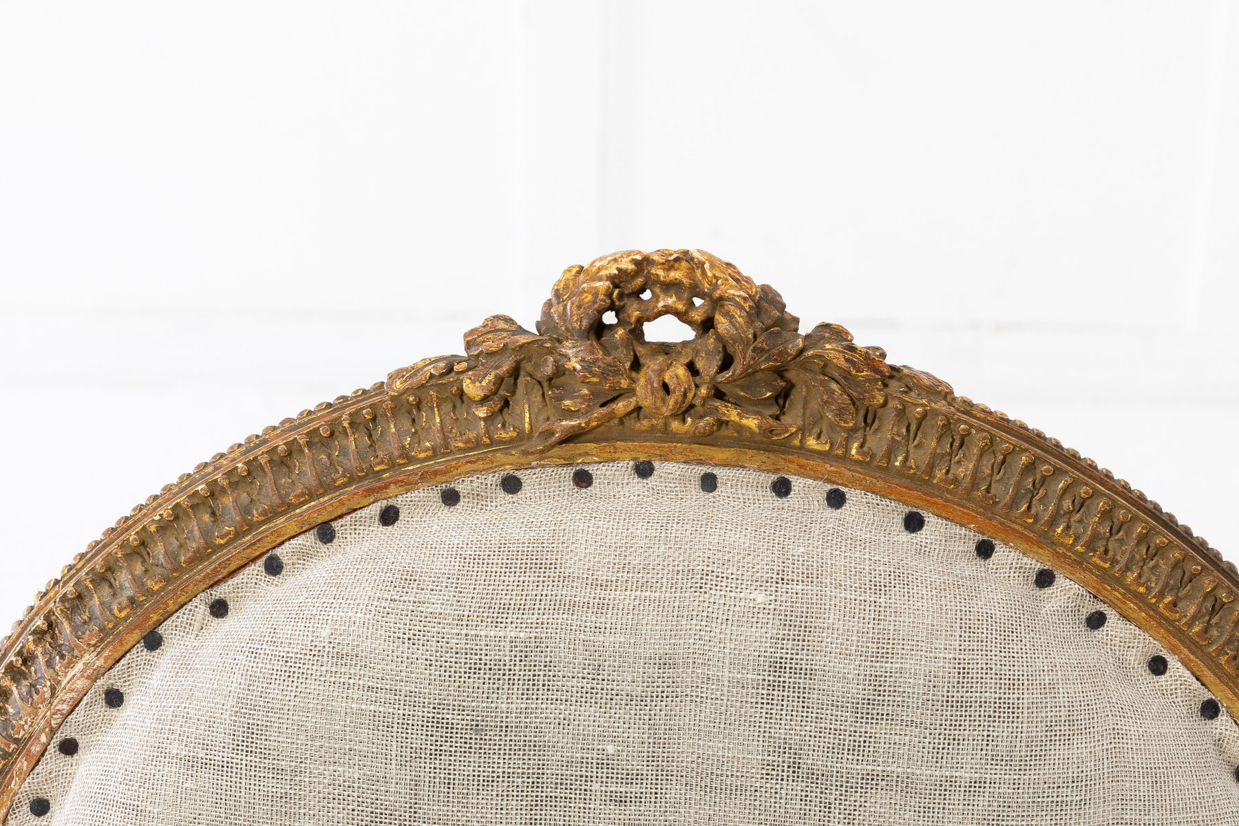 Pair of 1920s French Gilt Carved Wood Armchairs