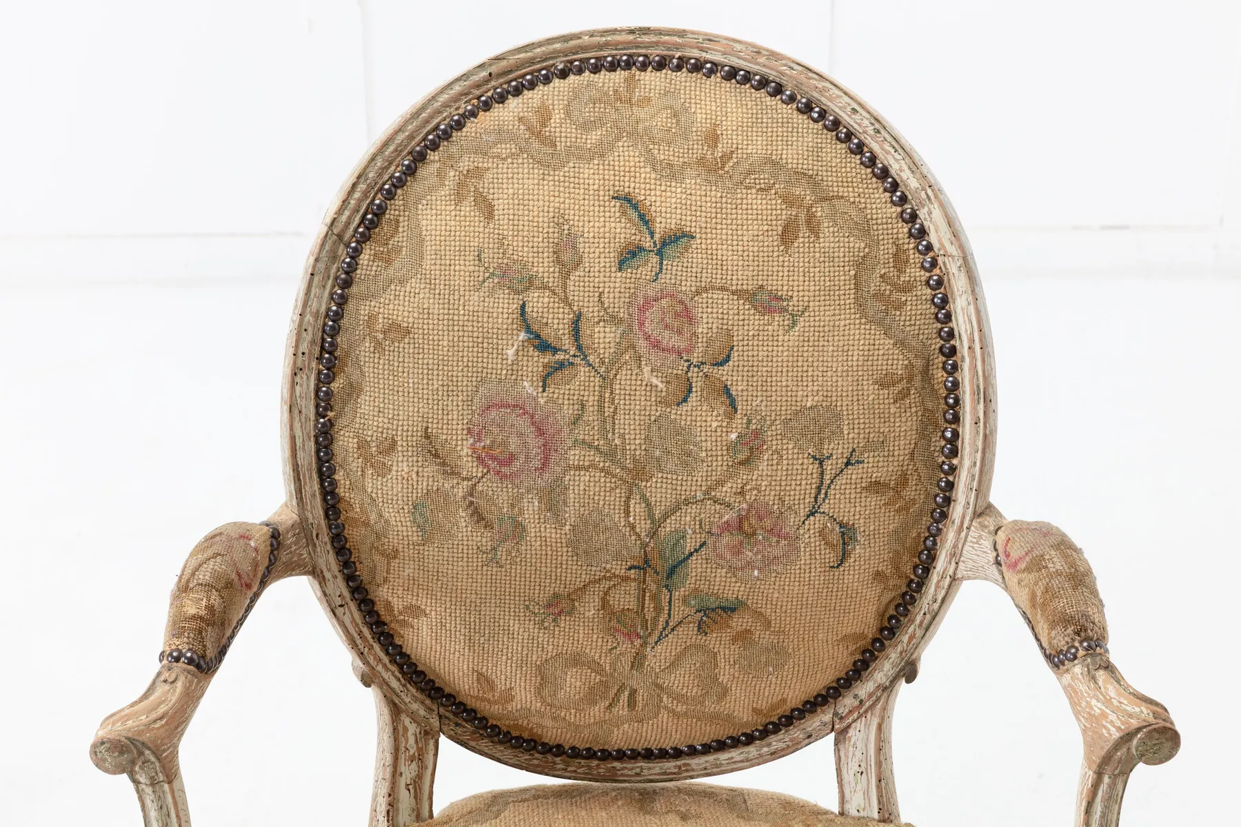 SOLD, Pair of 18th Century English Chairs with Original Paint