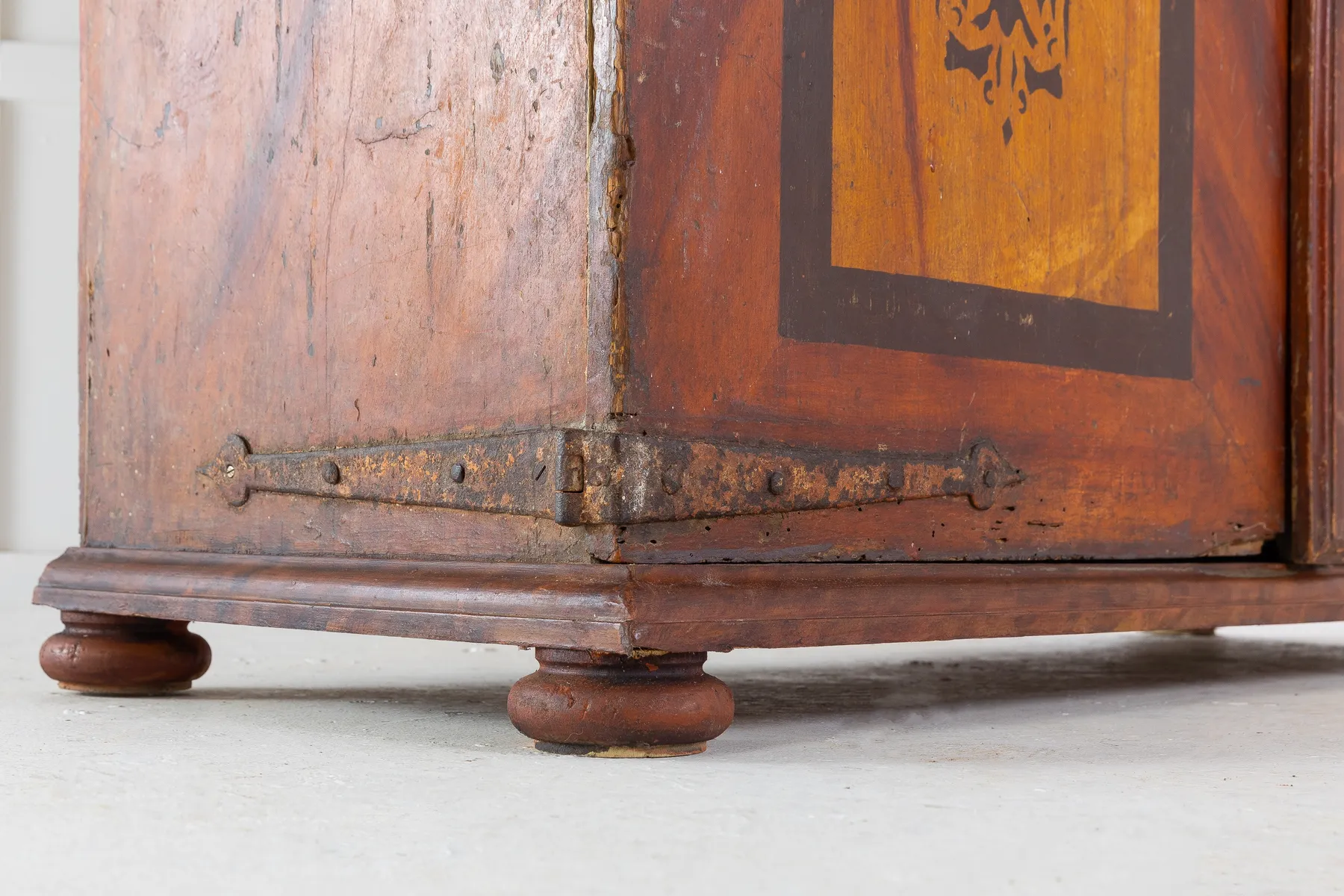 SOLD, 18th Century Spanish Painted Cabinet