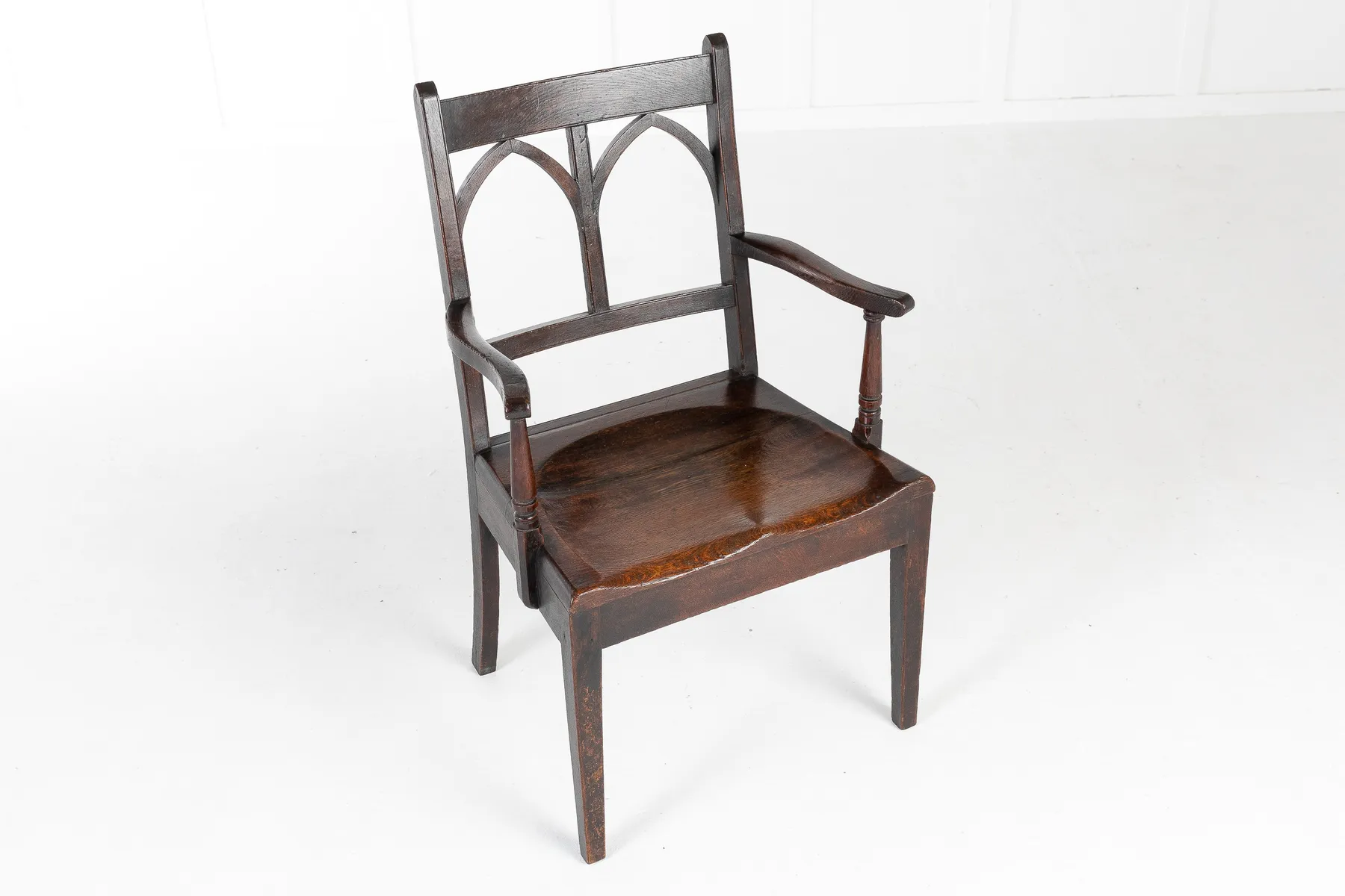 SOLD, Pair of Early 19th Century English Oak Chairs