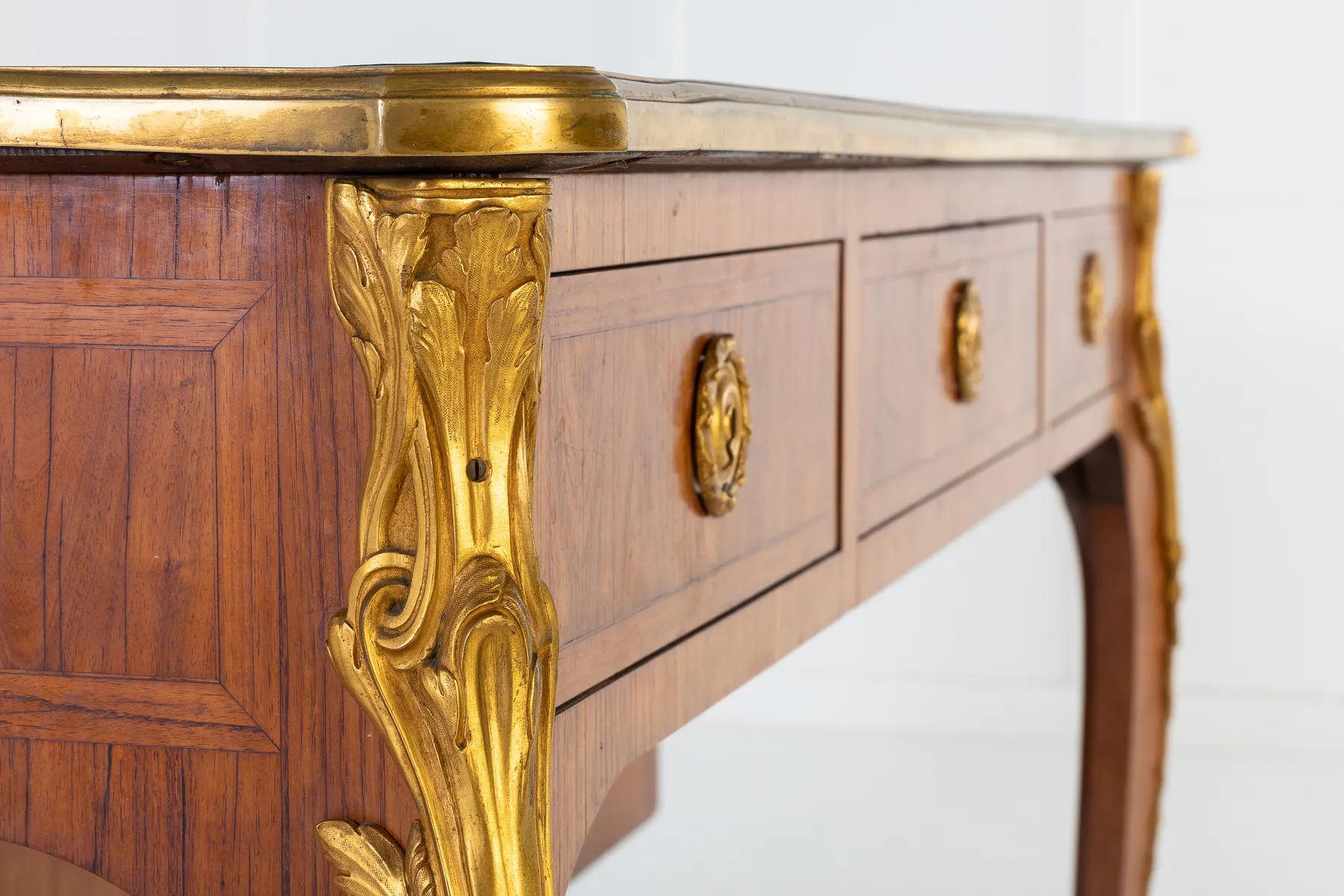 1940s French Kingwood Bureau Plat